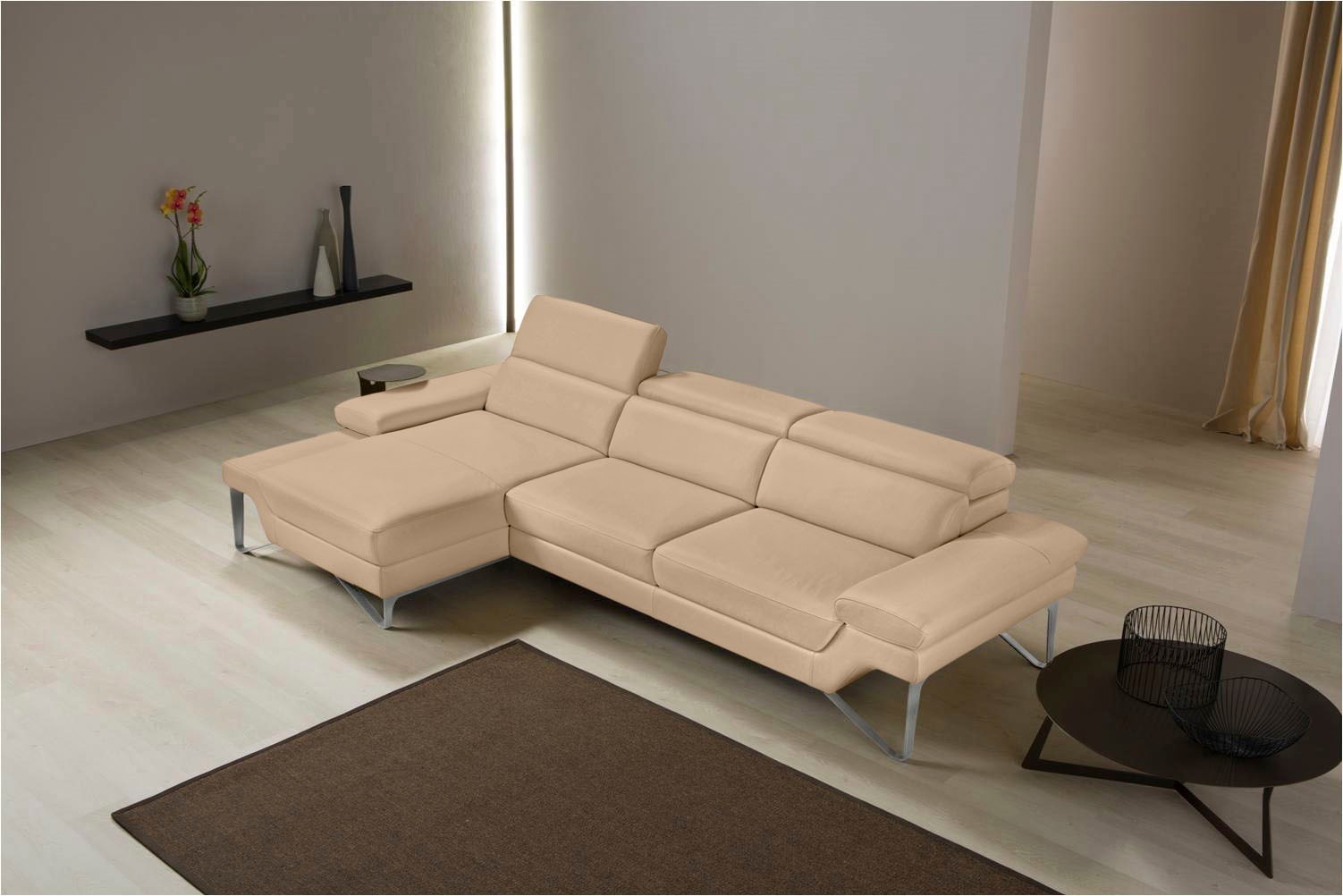 Egoitaliano Ecksofa "Princess, elegantes Designsofa mit erstklassigem Sitzk günstig online kaufen