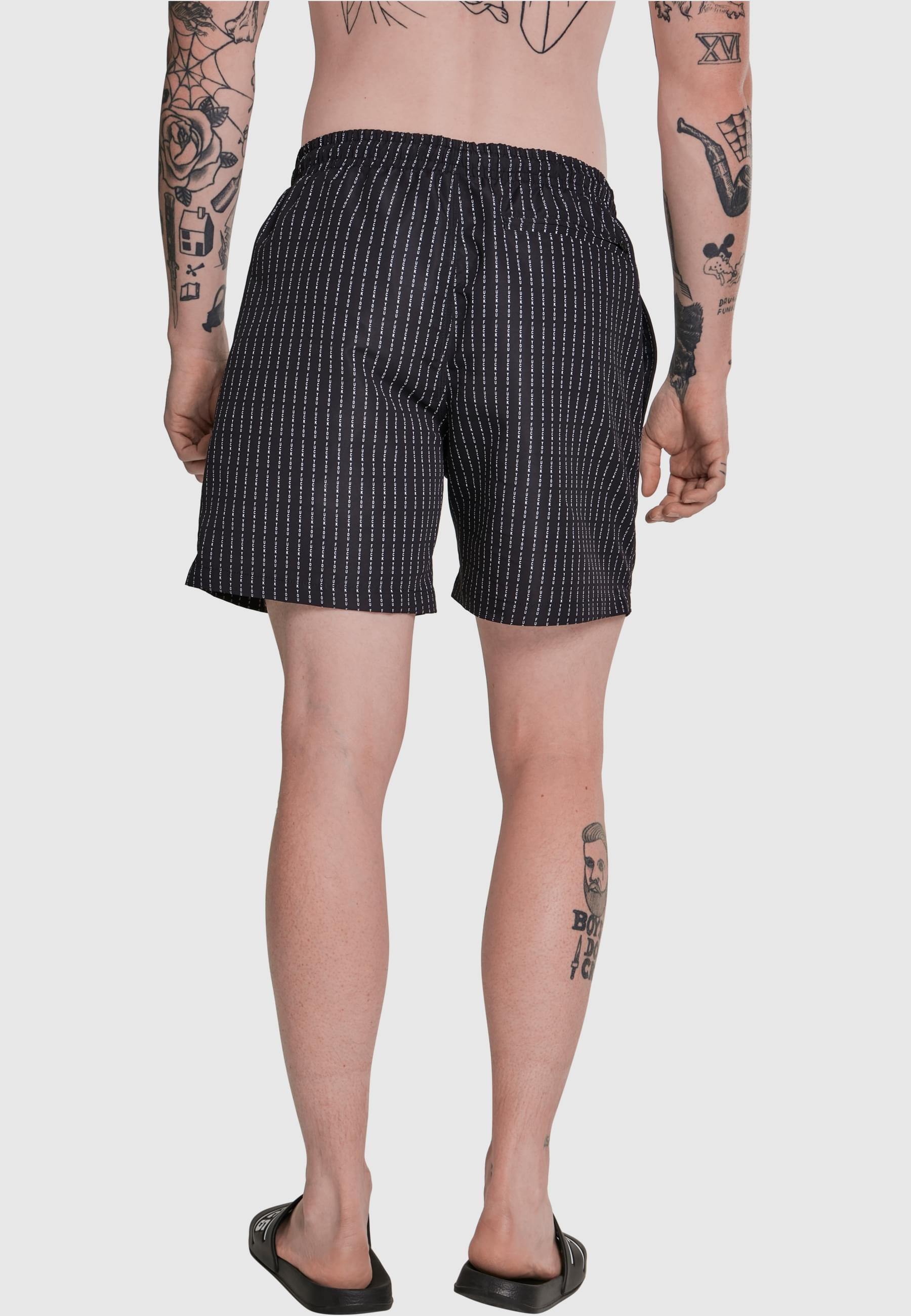 MisterTee Badeshorts »MisterTee Herren FuckYou Swimshorts«