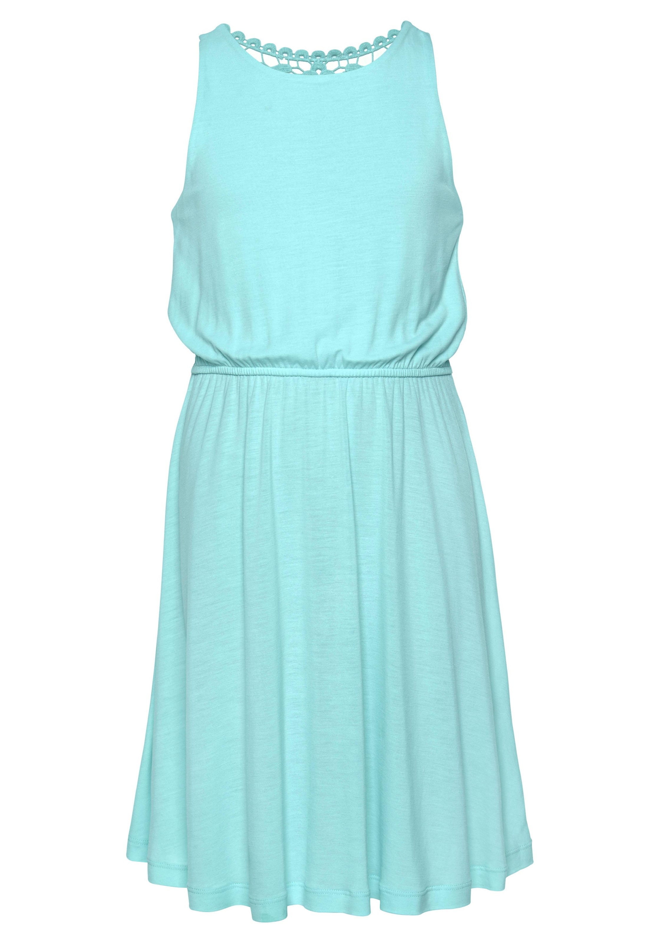 KIDSWORLD Jerseykleid », Viskosekleid für Mädchen«, kniefrei, romantisch, aus Viskose, breite Träger