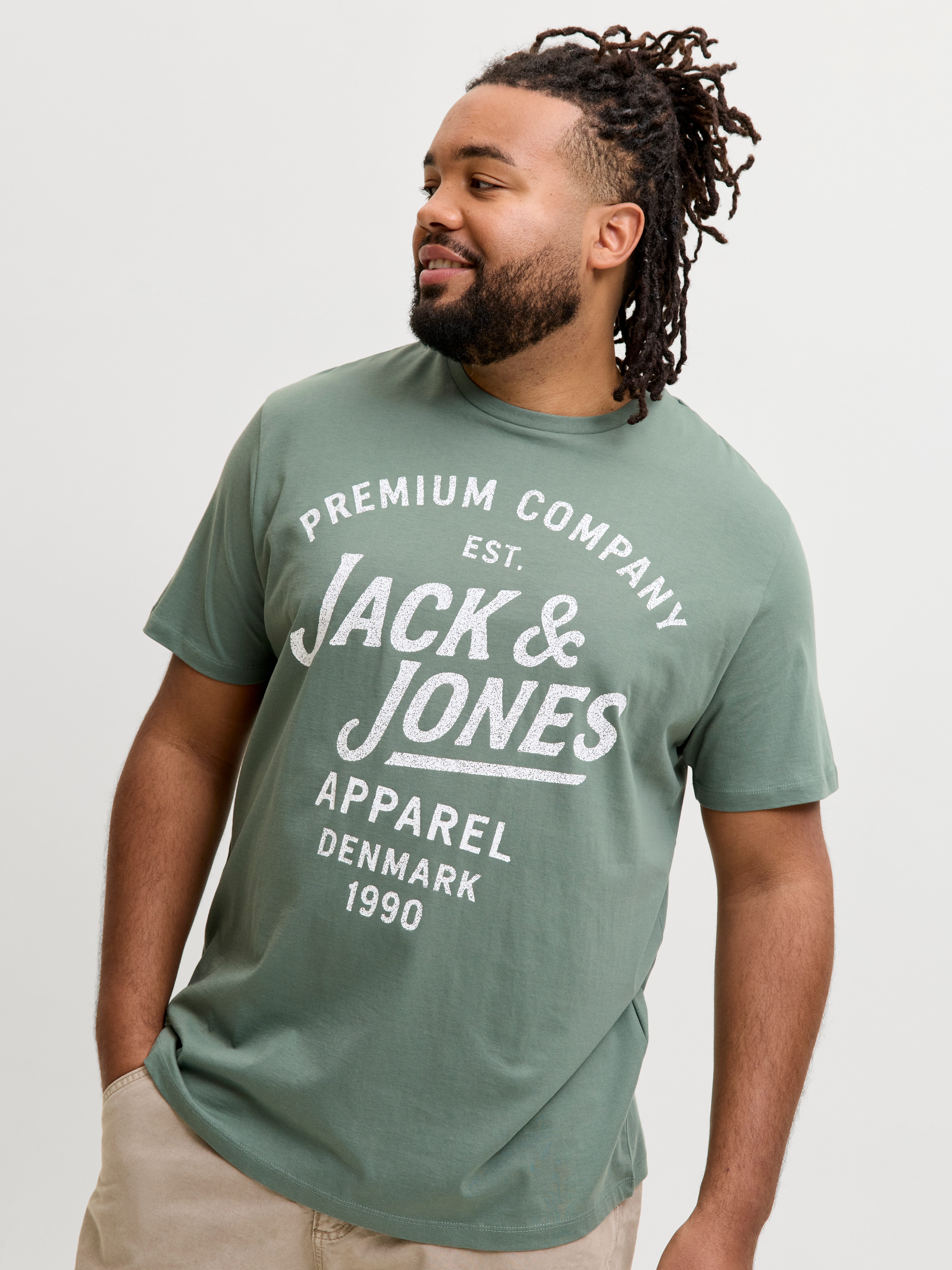 Jack & Jones PlusSize T-Shirt "JPRBLUZANE SS TEE FST PLS" mit Logo Schriftzug