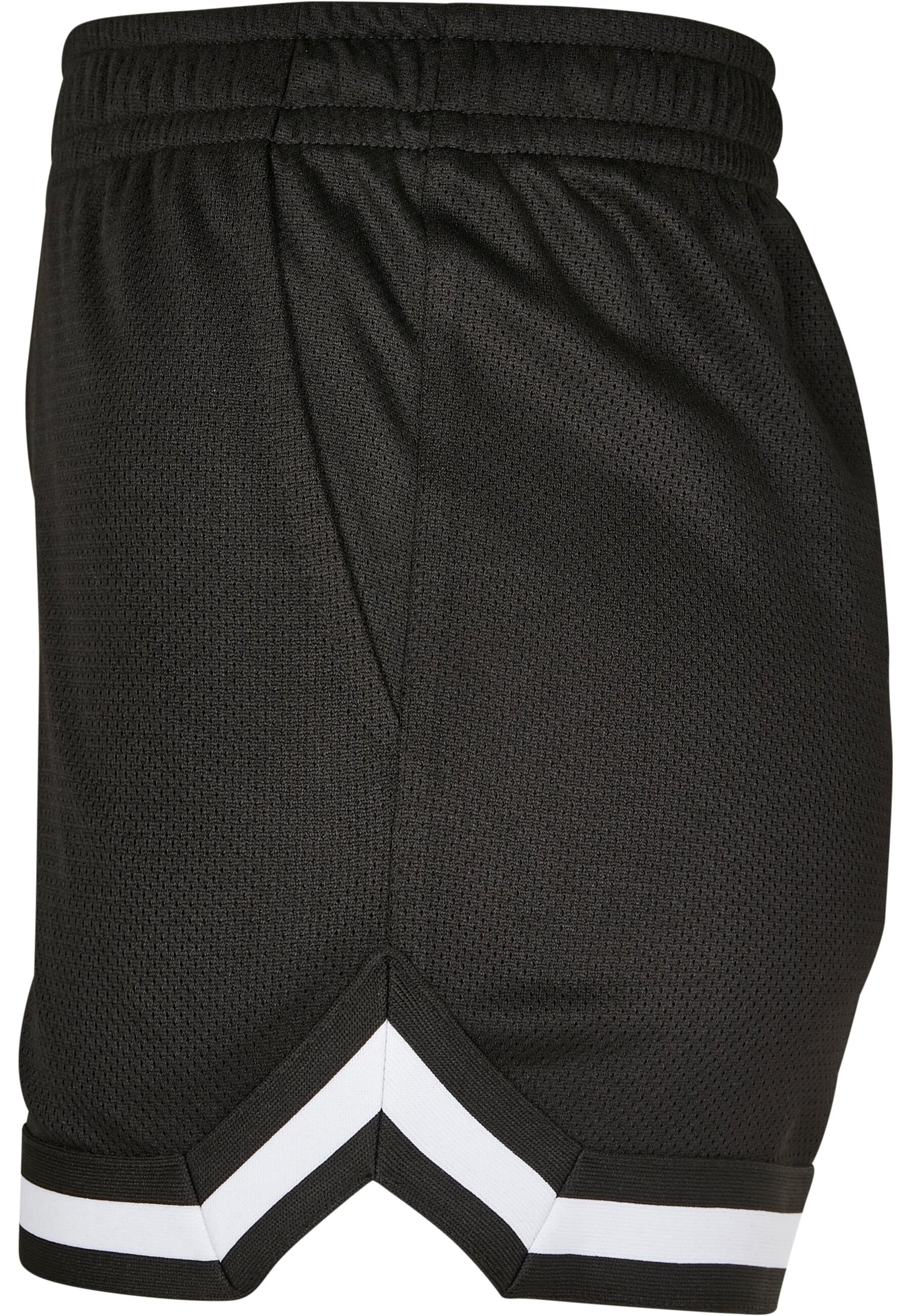 URBAN CLASSICS Stoffhose »Urban Classics Damen Ladies Stripes Mesh Hot Pants«, (1 tlg.)