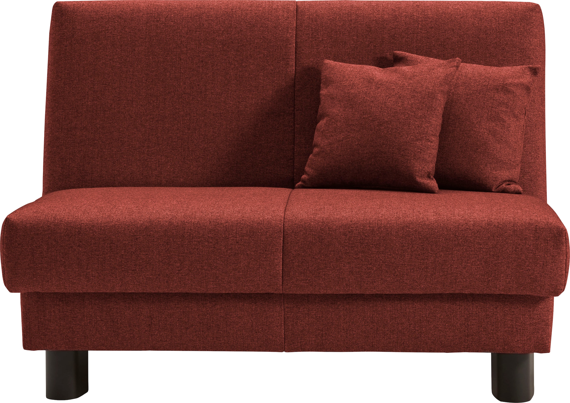 ell + ell Schlafsofa "Enny", Liegefläche Breite 120 oder 140 cm, Liegehöhe 40 cm, Füße schwarz