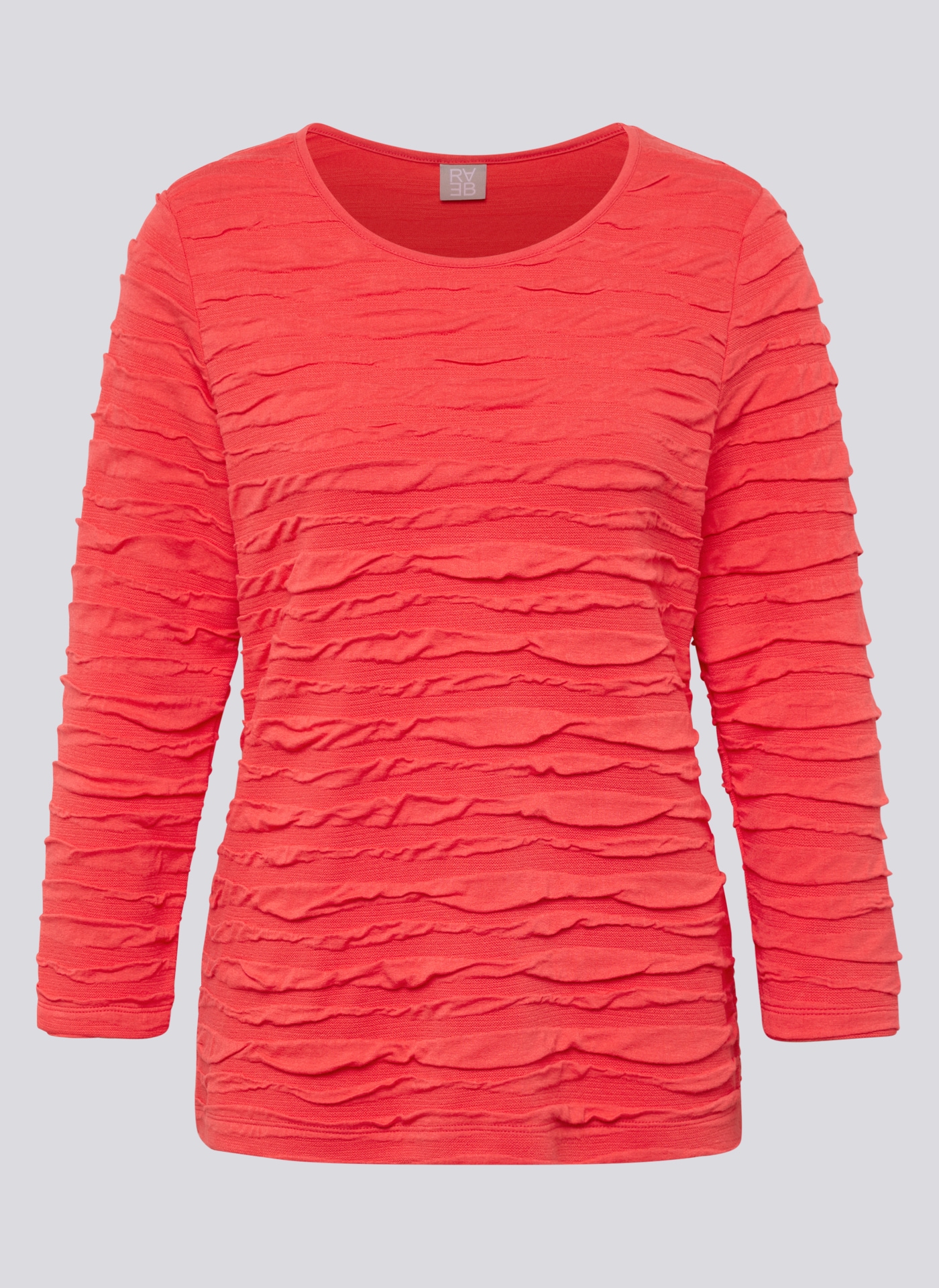 Rabe 3/4-Arm-Shirt mit Struktur Muster