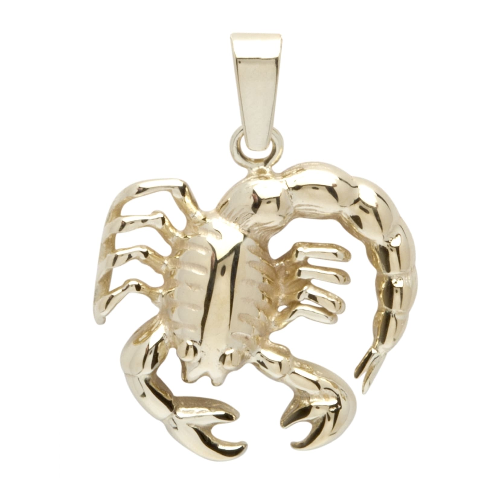 Kettenanhänger OSTSEE-SCHMUCK "Ostsee-Schmuck Anhänger Tierkreiszeichen Skorpion", gelb, Schmuckanhänger, Damen, 25 x 19mm, Gelbgold 333, 2,2 g, Kettenanhänger