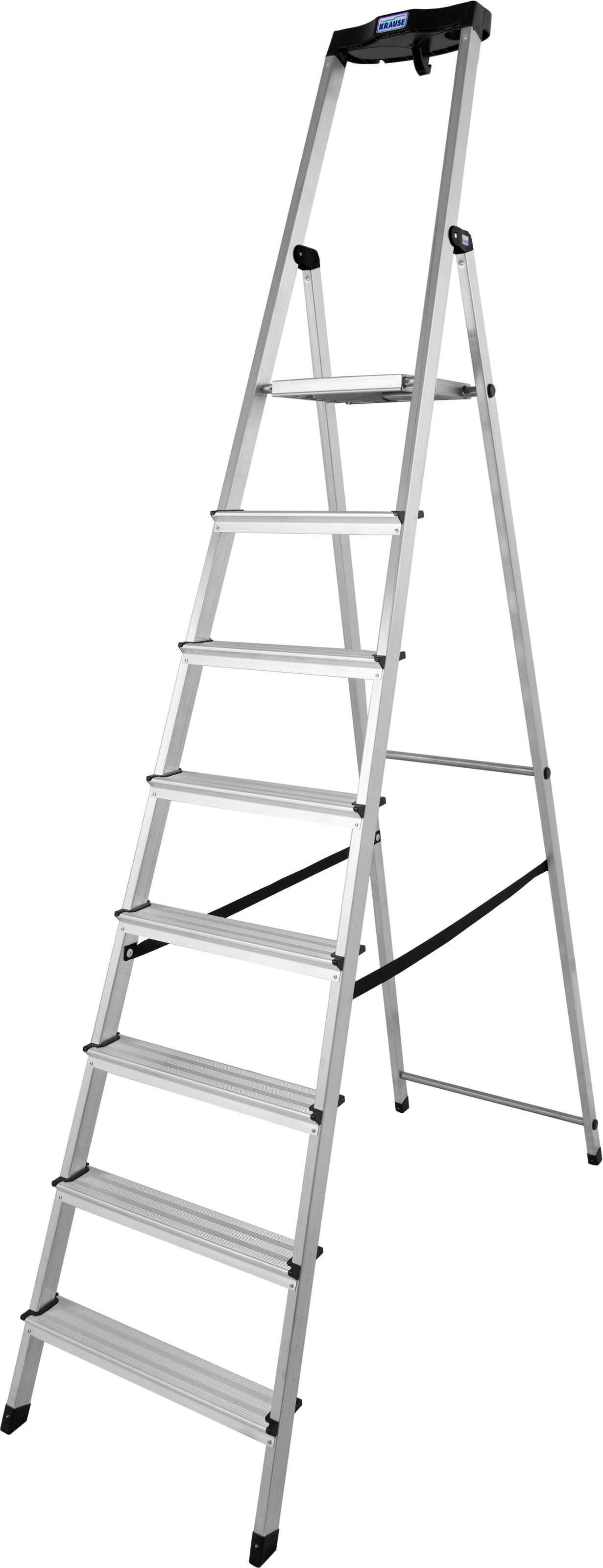 KRAUSE Stehleiter "Safety" Aluminium, 1x8 Stufen, Arbeitshöhe ca. 370 cm günstig online kaufen