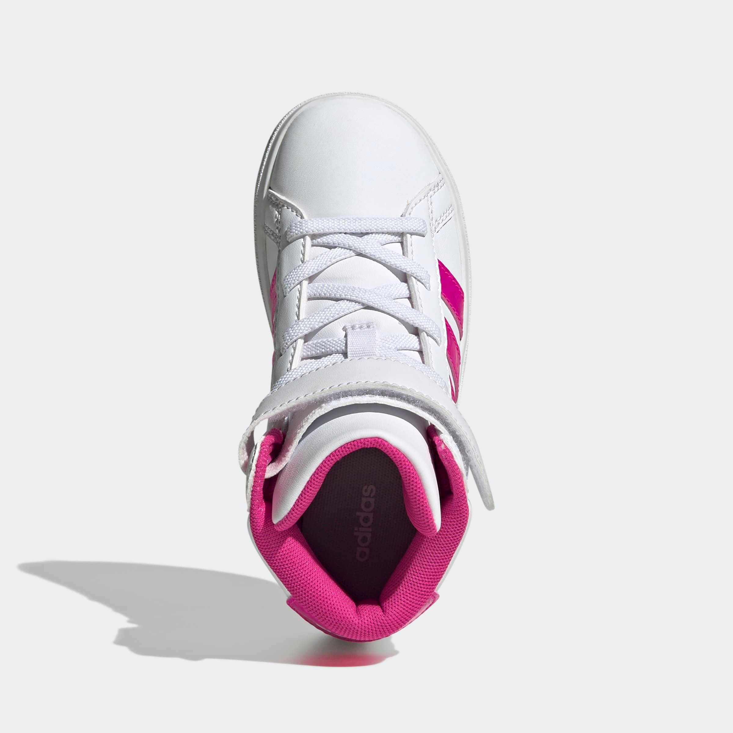 Sneaker ADIDAS SPORTSWEAR "GRAND COURT MID K", Mädchen, Gr. 37, ftwwht, shopnk, gretwo, Synthetik, Schuhe Sneaker, für Kinder 3