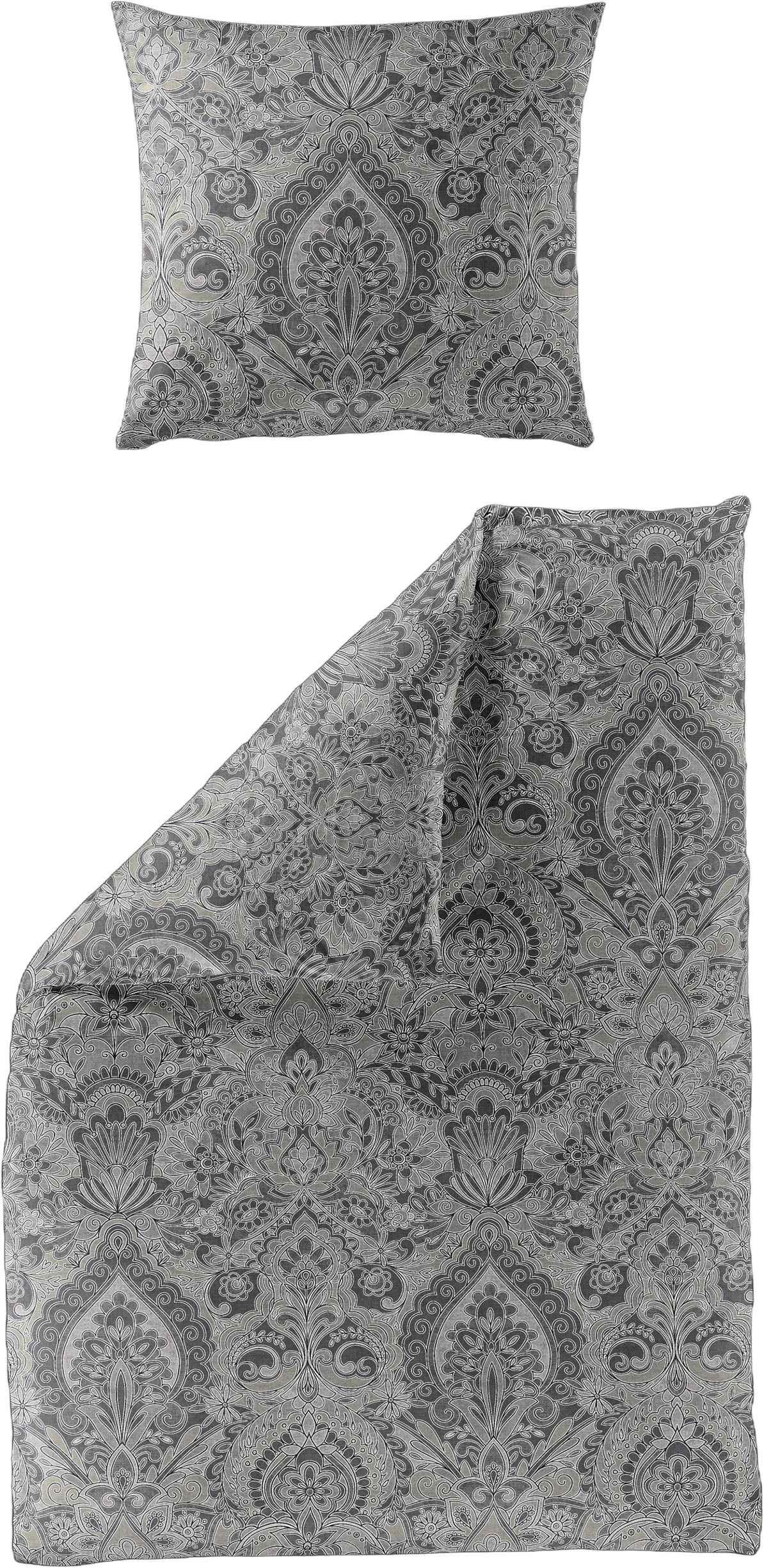 BIERBAUM Bettwäsche "3846" 2 Stk. Biber, 100 % Baumwolle, pflegeleicht, kus günstig online kaufen