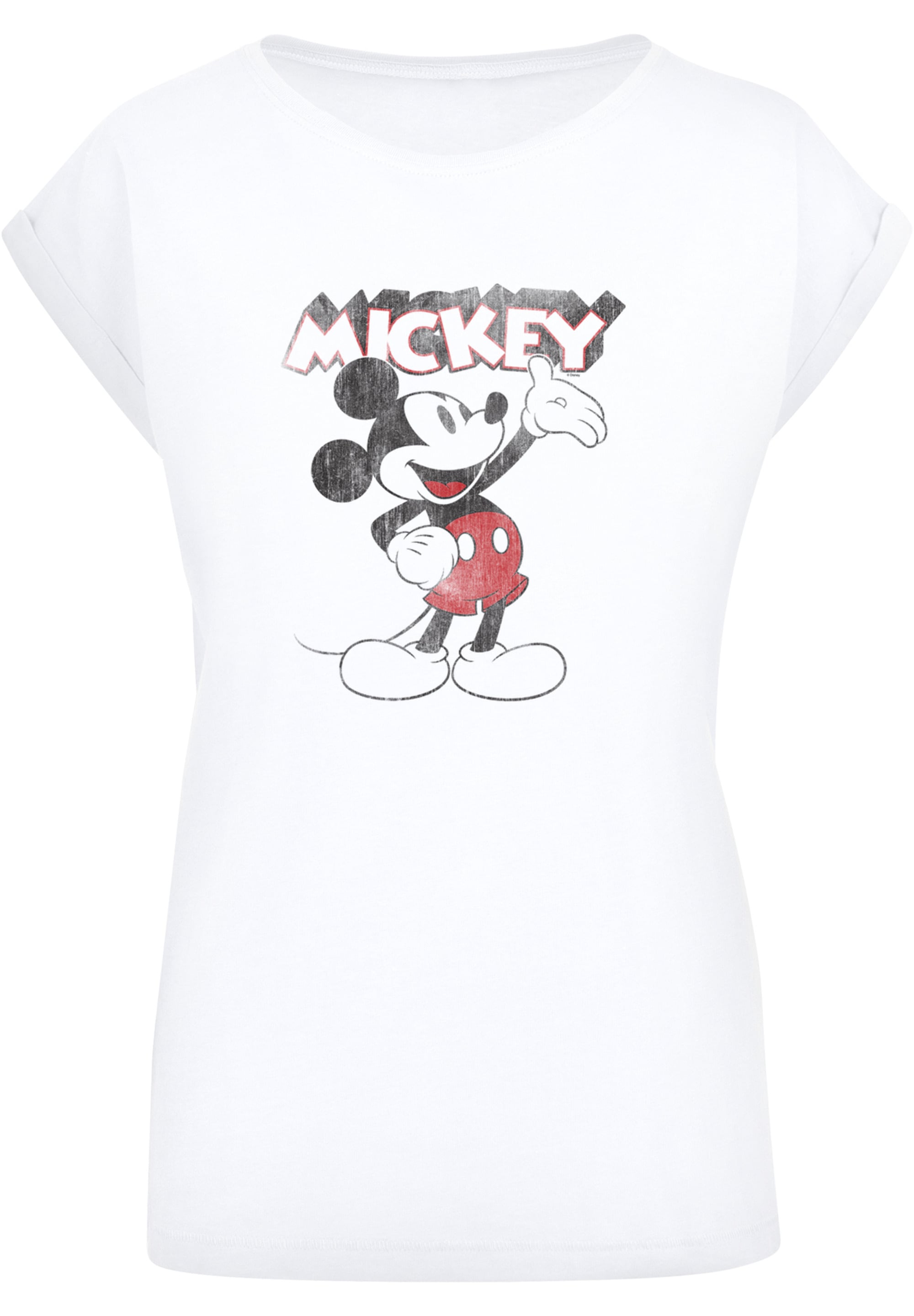 F4NT4STIC T-Shirt »Disney Mickey Mouse Damen,Premium Micky | Presents Maus«, bestellen Ärmel,Bedruckt Merch,Regular-Fit,Kurze BAUR Classic