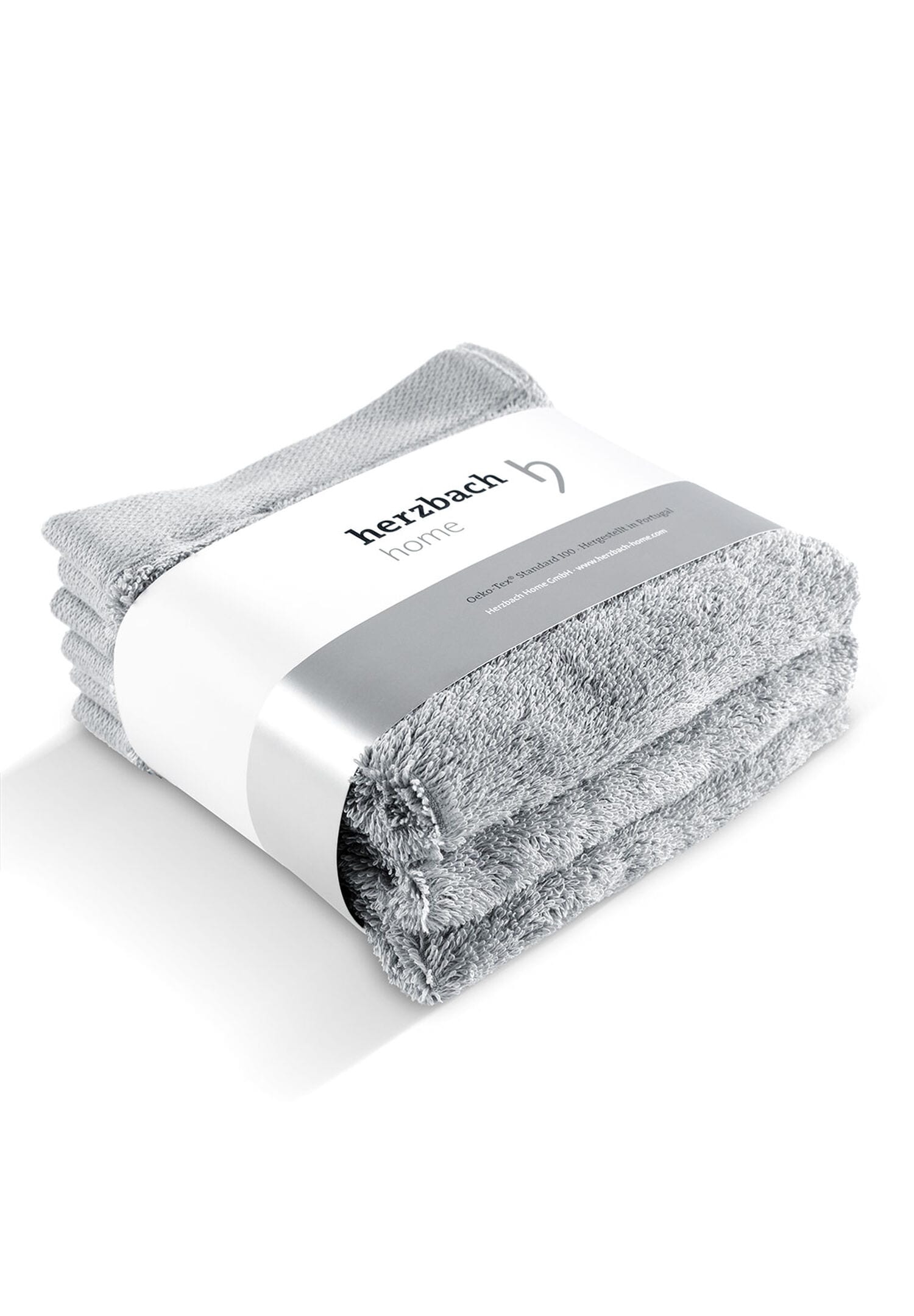 herzbach home Gaestehandtuecher "Pura" 550g/m², Premium-Qualität, 100% Baumwolle, einfarbig