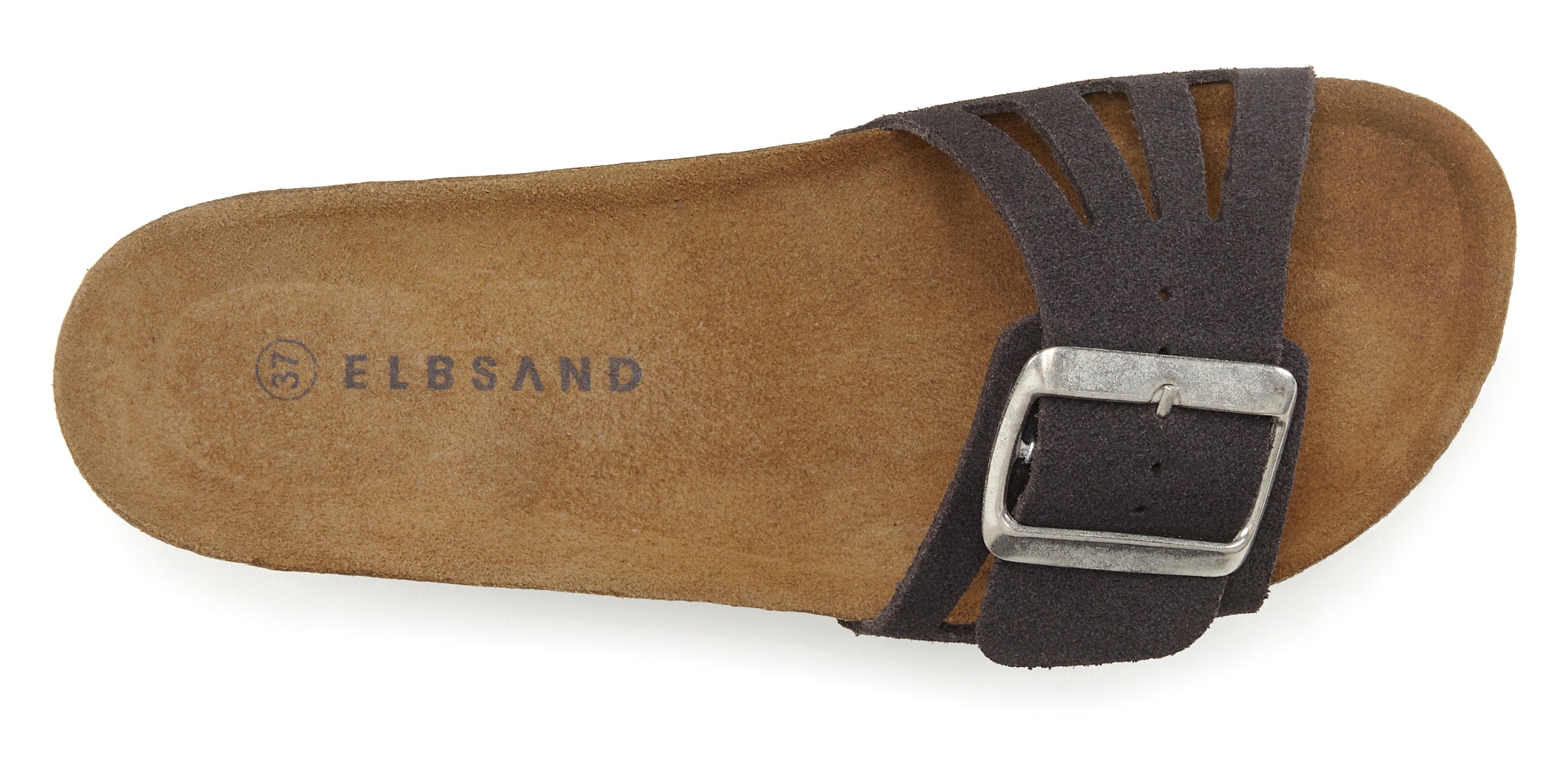 ELBSAND Mule Leather Gray 36 2
