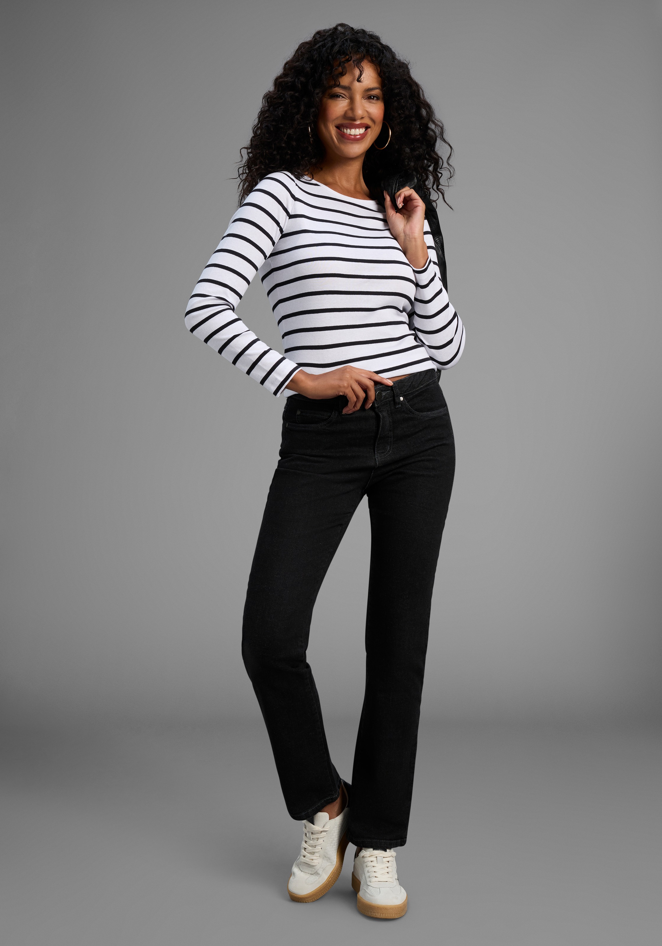 Gerade Jeans Arizona Comfort-Fit Black 50 3