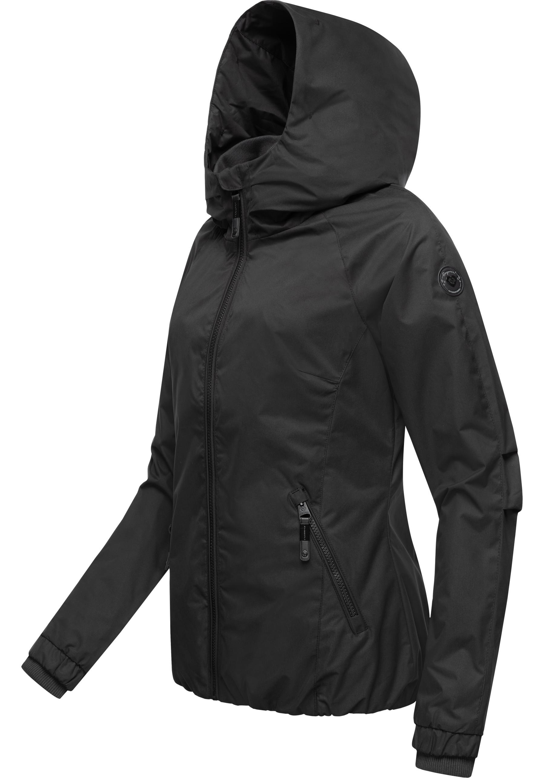 Ragwear Outdoorjacke »Dizzie«, mit Kapuze, Wasserdichte Übergangsjacke mit großer Kapuze