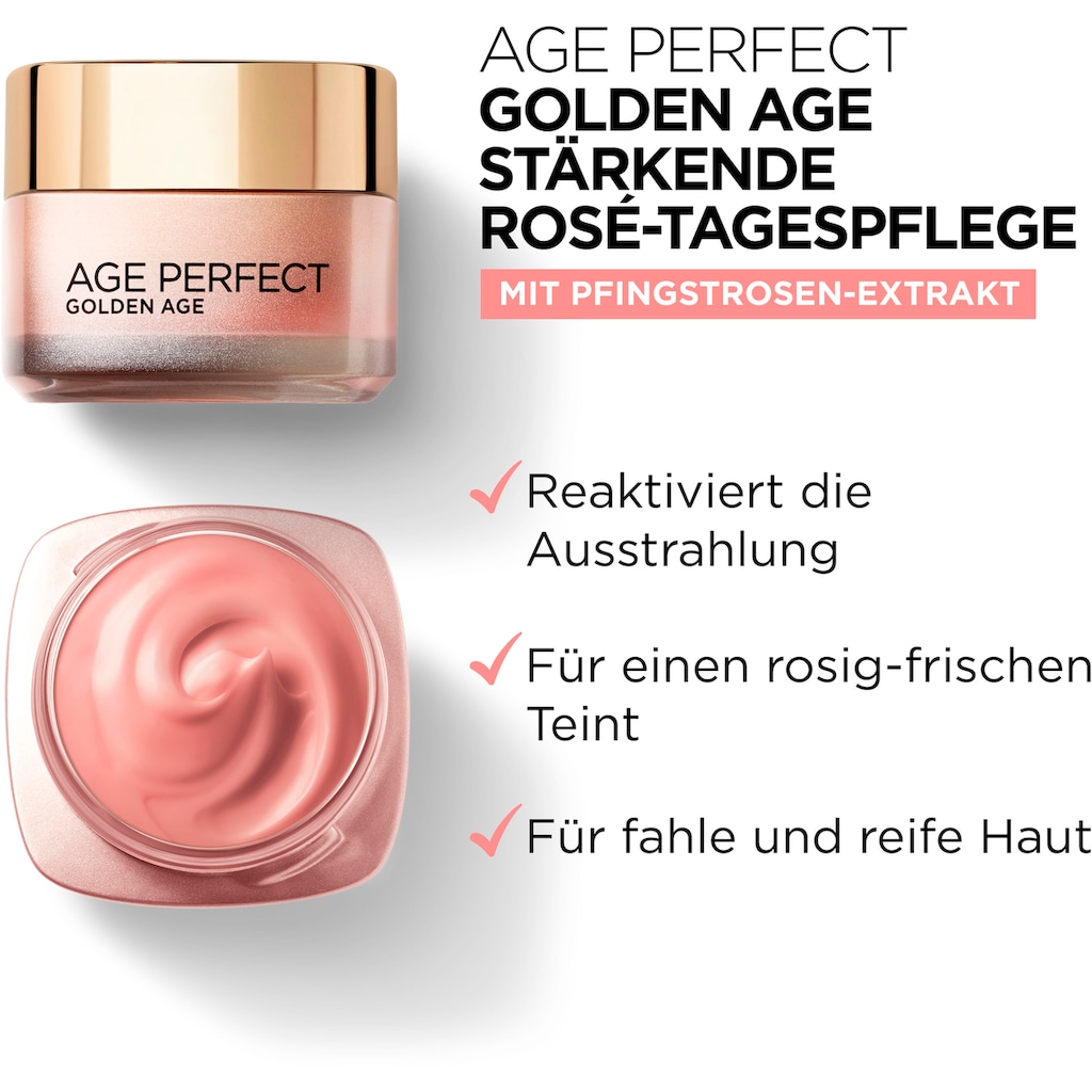 L'ORÉAL PARIS Gesichtspflege-Set »Age Perfect Golden Age Tag und Nacht«, (Set, 2 tlg.), mit Neo-Calcium