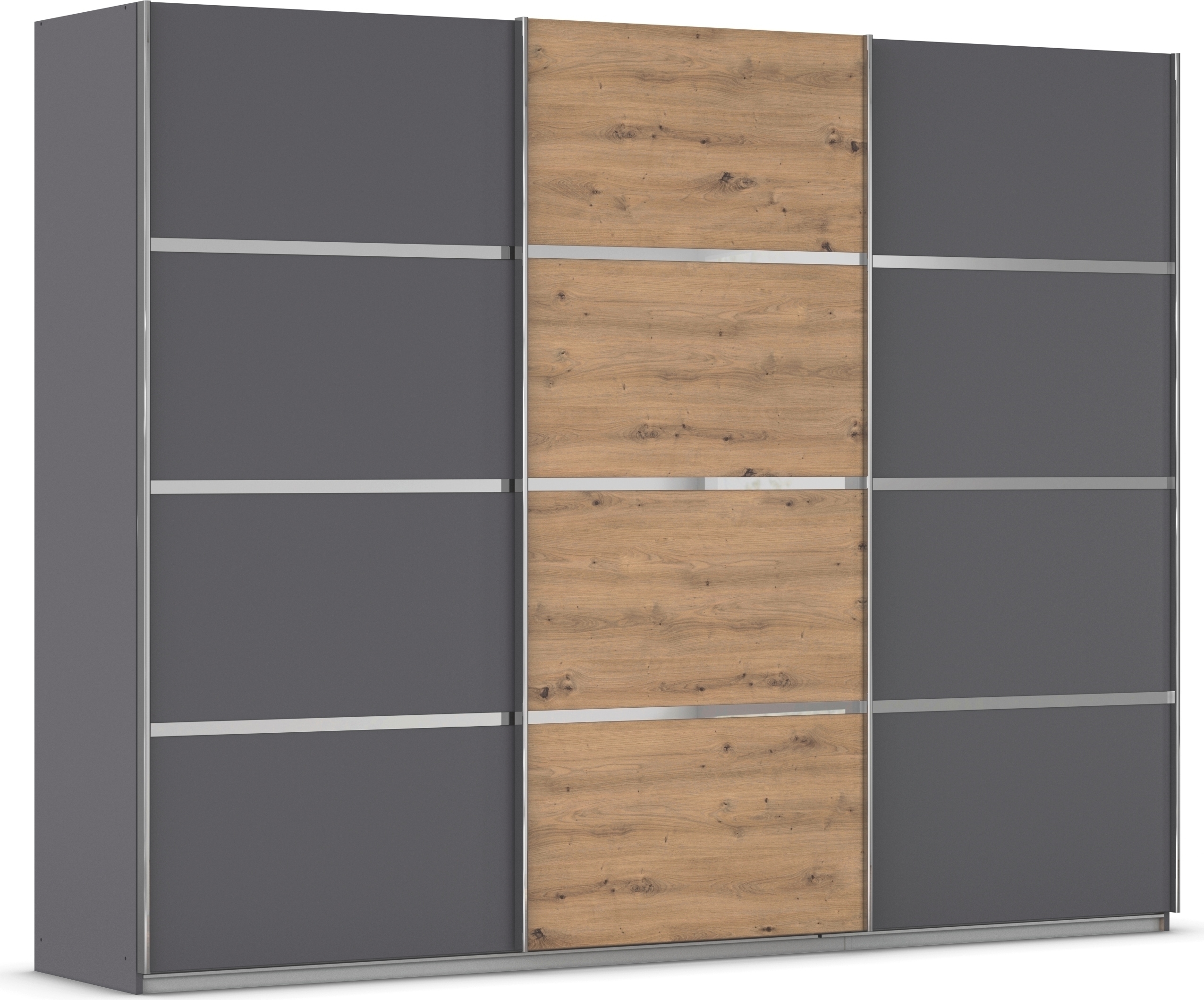 OTTO home Kleiderschrank "Mehrzweckschrank Aktenschrank Möbel Mietswohnung Schlafzimmer AVOLA" 3 verschiedene Ausstattungen BASIC/CLASSIC/PREMIUM (inkl. SOFT-CLOSE), mit eleganten Zierleisten in Chrom, Schwarz oder Weiß MADE IN GERMANY