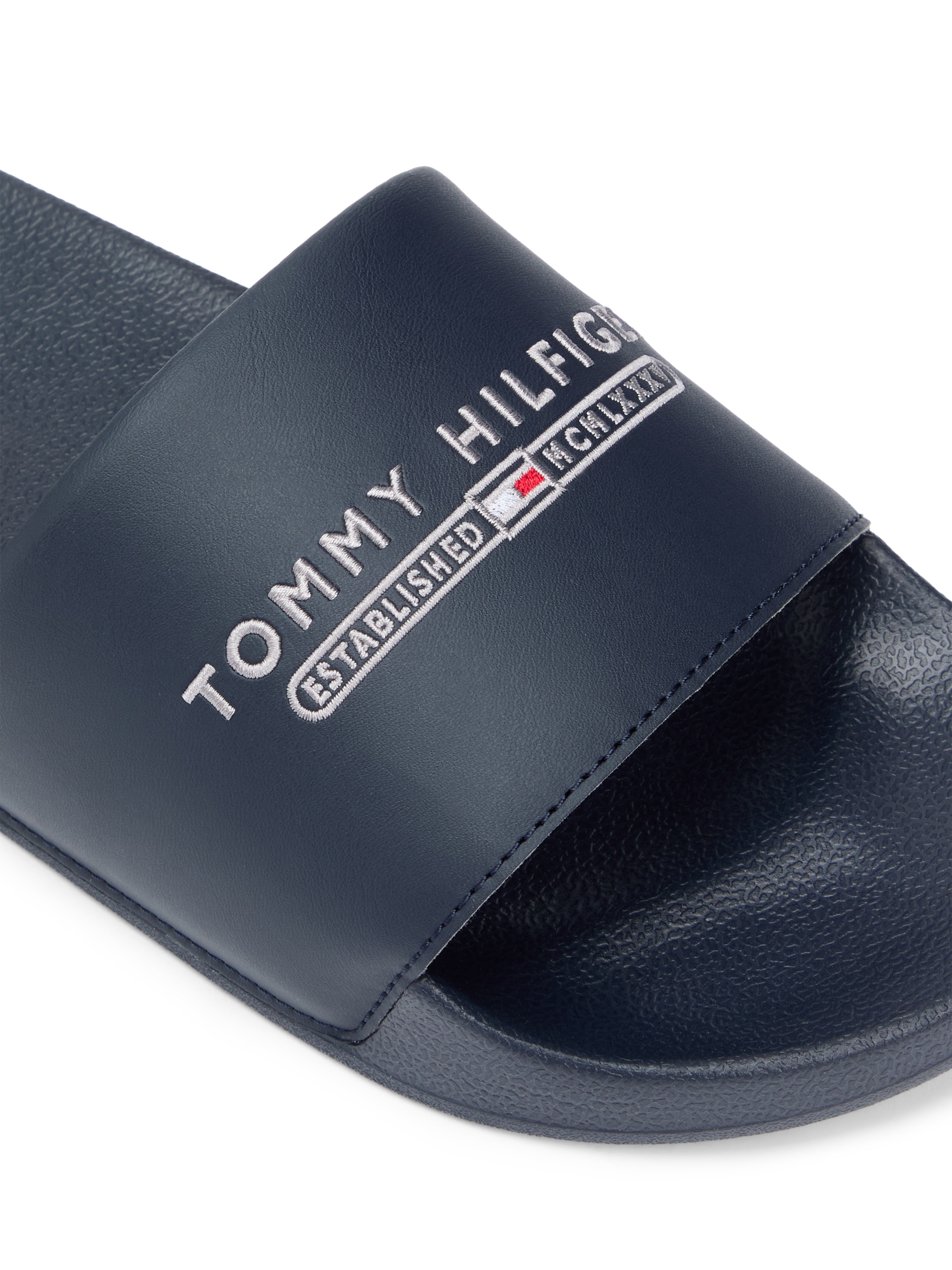 Tommy Hilfiger Pantolette "TOMMY HILFIGER RAISED POOL SLIDE", Sommerschuh, günstig online kaufen