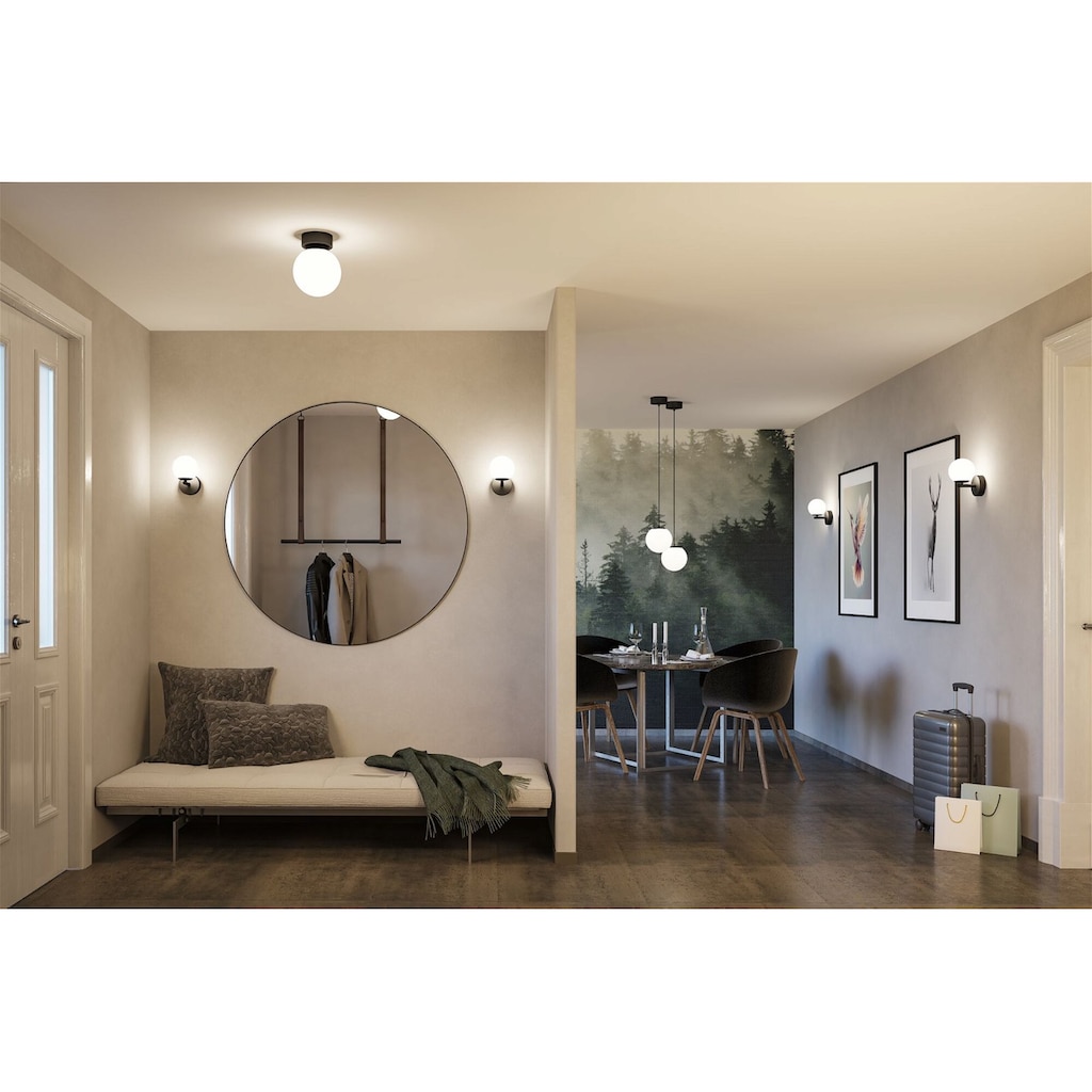 Paulmann LED Deckenleuchte »Selection Bathroom Gove IP44 3000K 5W Satin, Glas/Metall«, 1 flammig-flammig