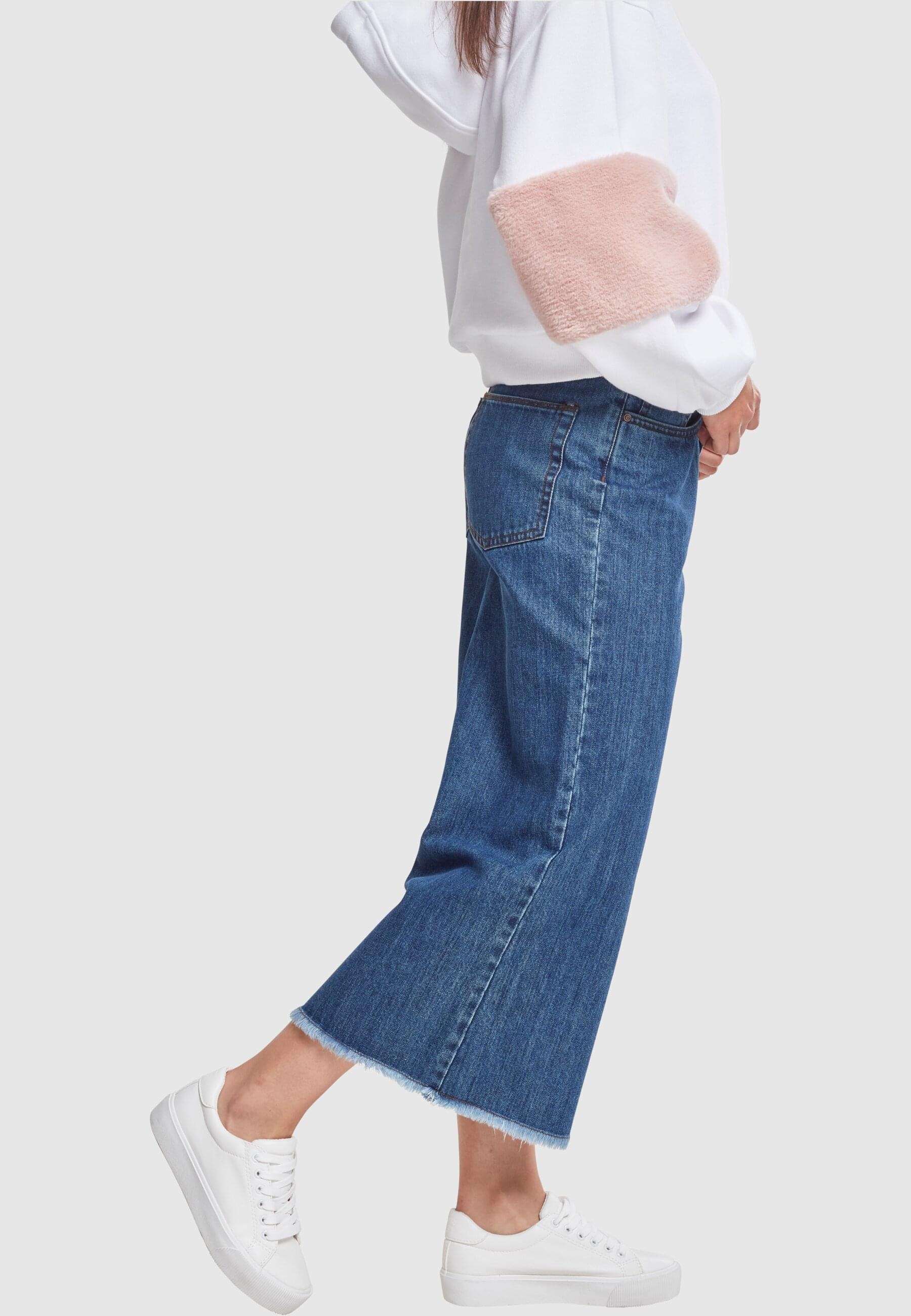 URBAN CLASSICS Bequeme Jeans »Urban Classics Damen Ladies Denim Culotte«, (1 tlg.)
