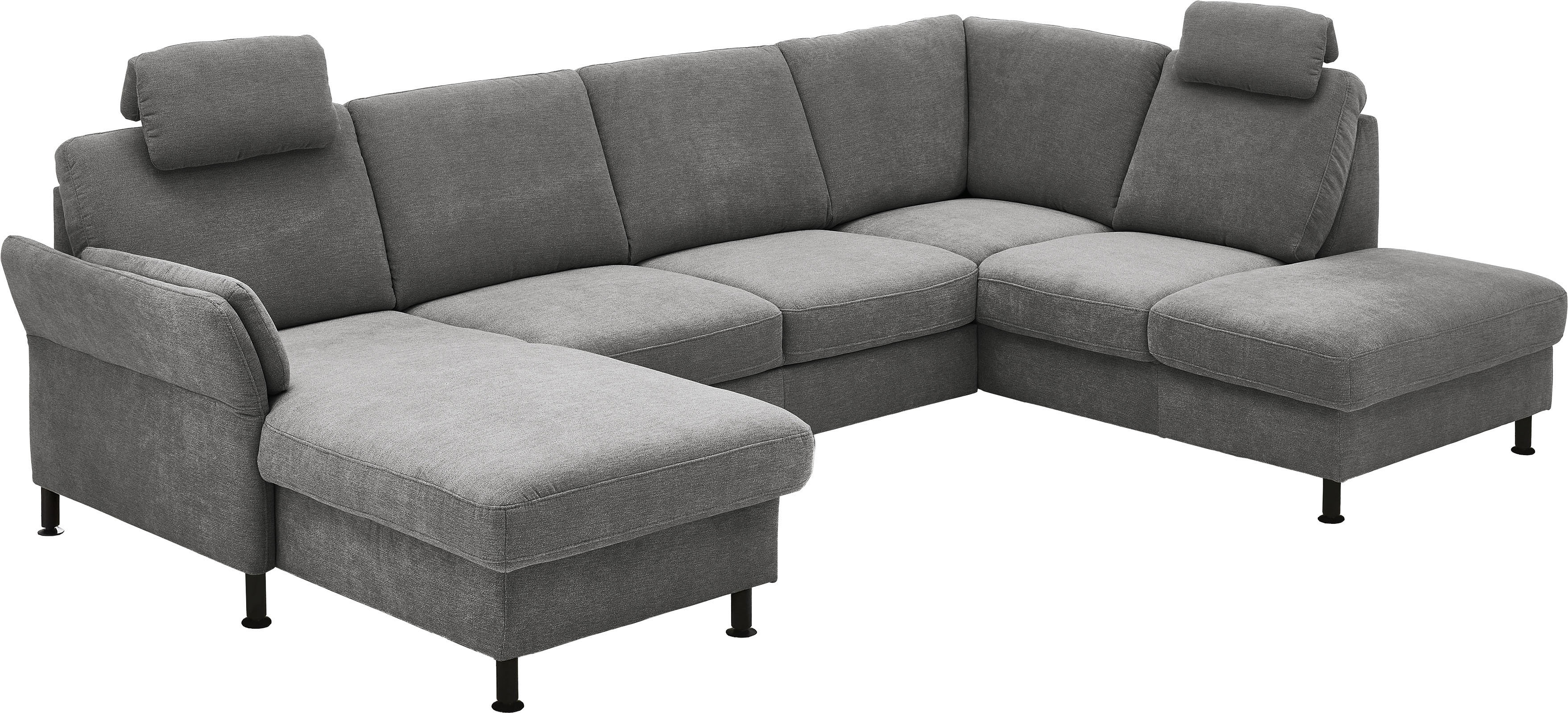 Die PlanBar Wohnlandschaft "ZE-EM18013 U-Form, Breite 305 cm" wahlweise mit Kopfstützen und Liegearmlehne