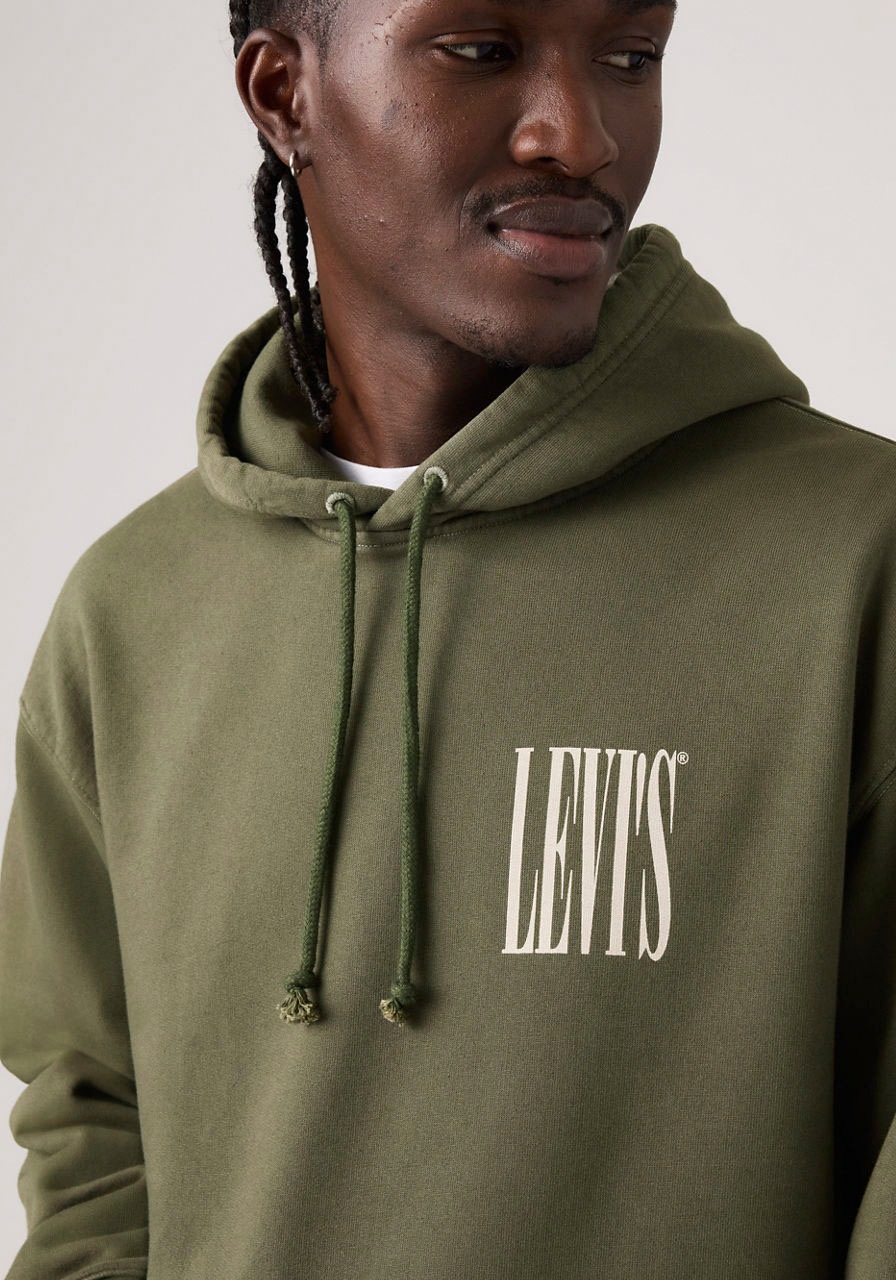 Levi's Relaxed Graphic Po Kapuzensweatshirt Stretched L 3
