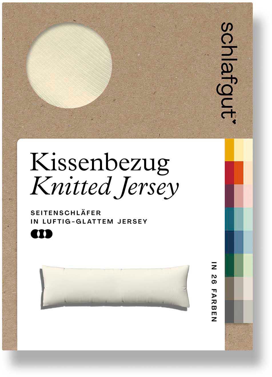 Schlafgut Seitenschläferkissenbezug "Pure Seitenschläferkissen" aus Bio-Baumwolle