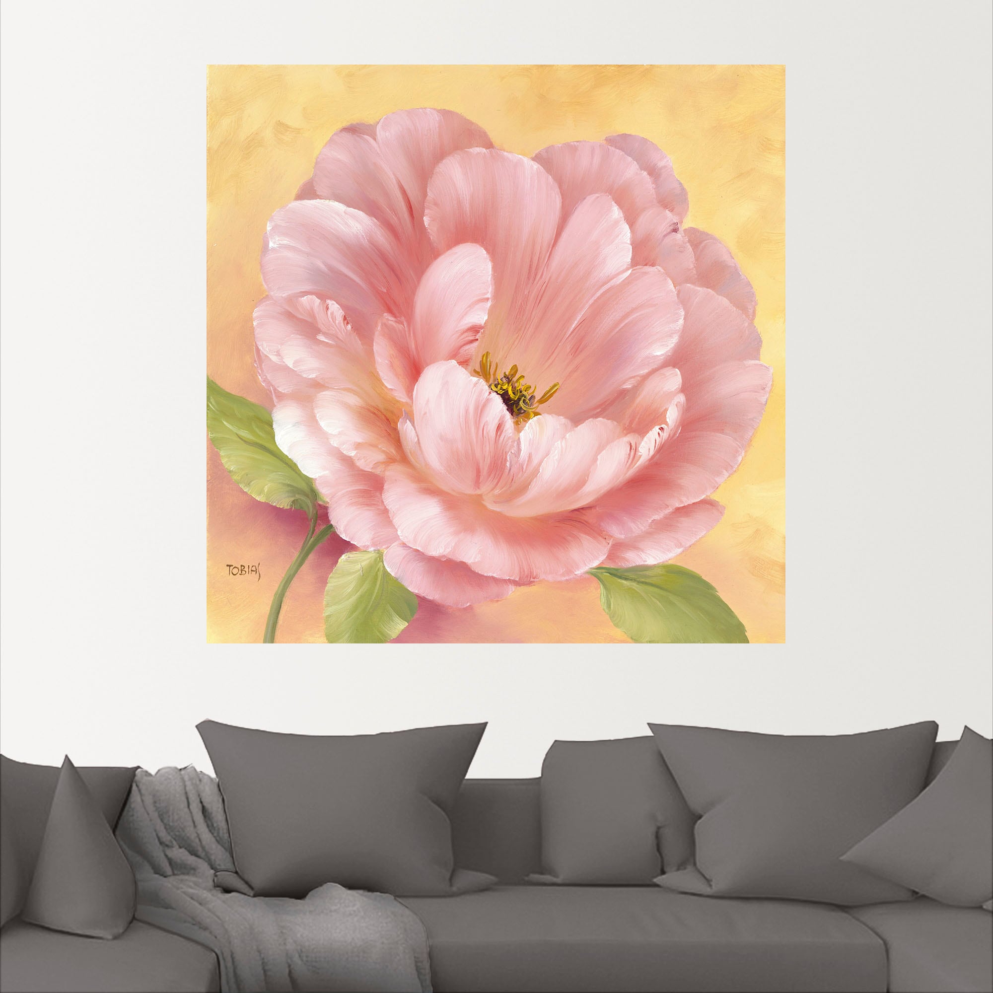 Artland Wandbild »Grüße aus Russland II«, Blumen, (1 St.), als Leinwandbild, Wandaufkleber oder Poster in versch. Größen