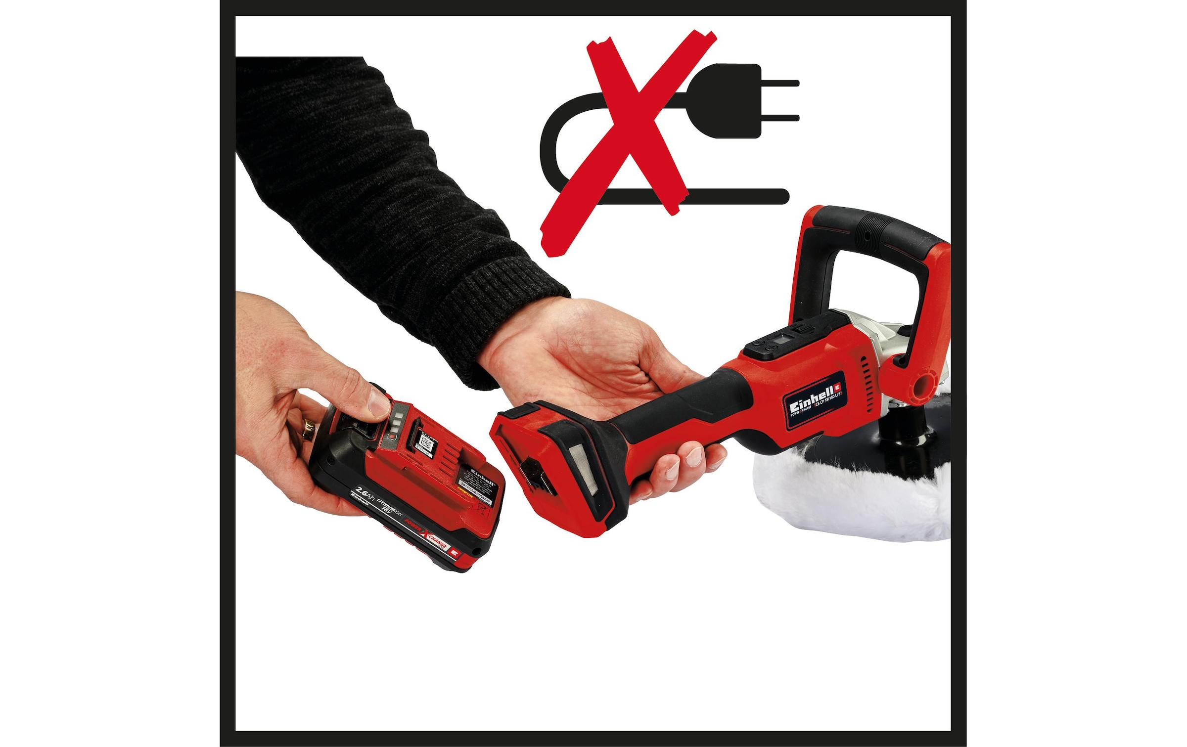 Einhell Akku-Poliermaschine »CE-CP 18/180 Li E-So«