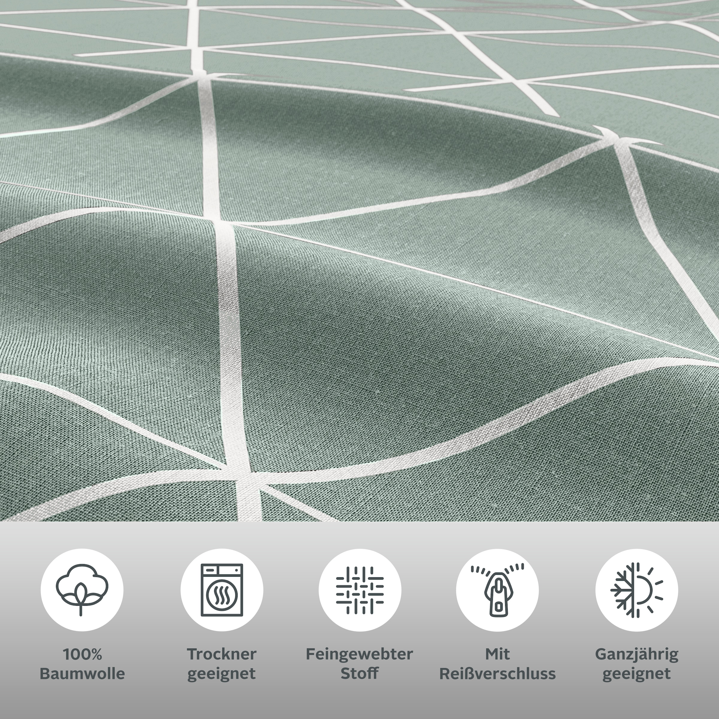 OTTO home Bettwäsche »Balsby« 2 Stk. tlg. in Gr. 135x200 oder 155x220 cm, 100% Baumwolle