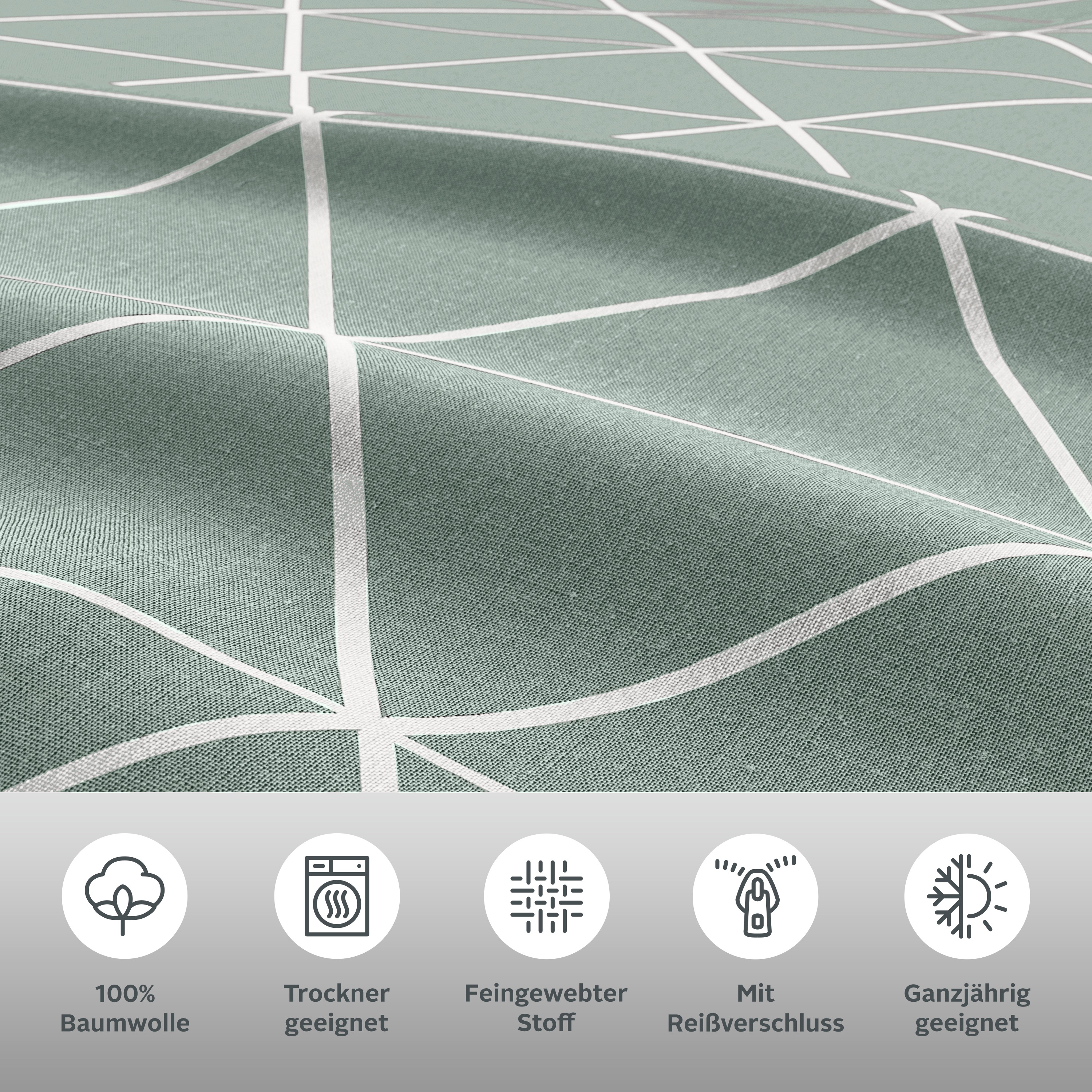 Thumbnail - OTTO home Bettwäsche "Balsby" 2 Stk. tlg. in Gr. 135x200 oder 155x220 cm, 100% Baumwolle