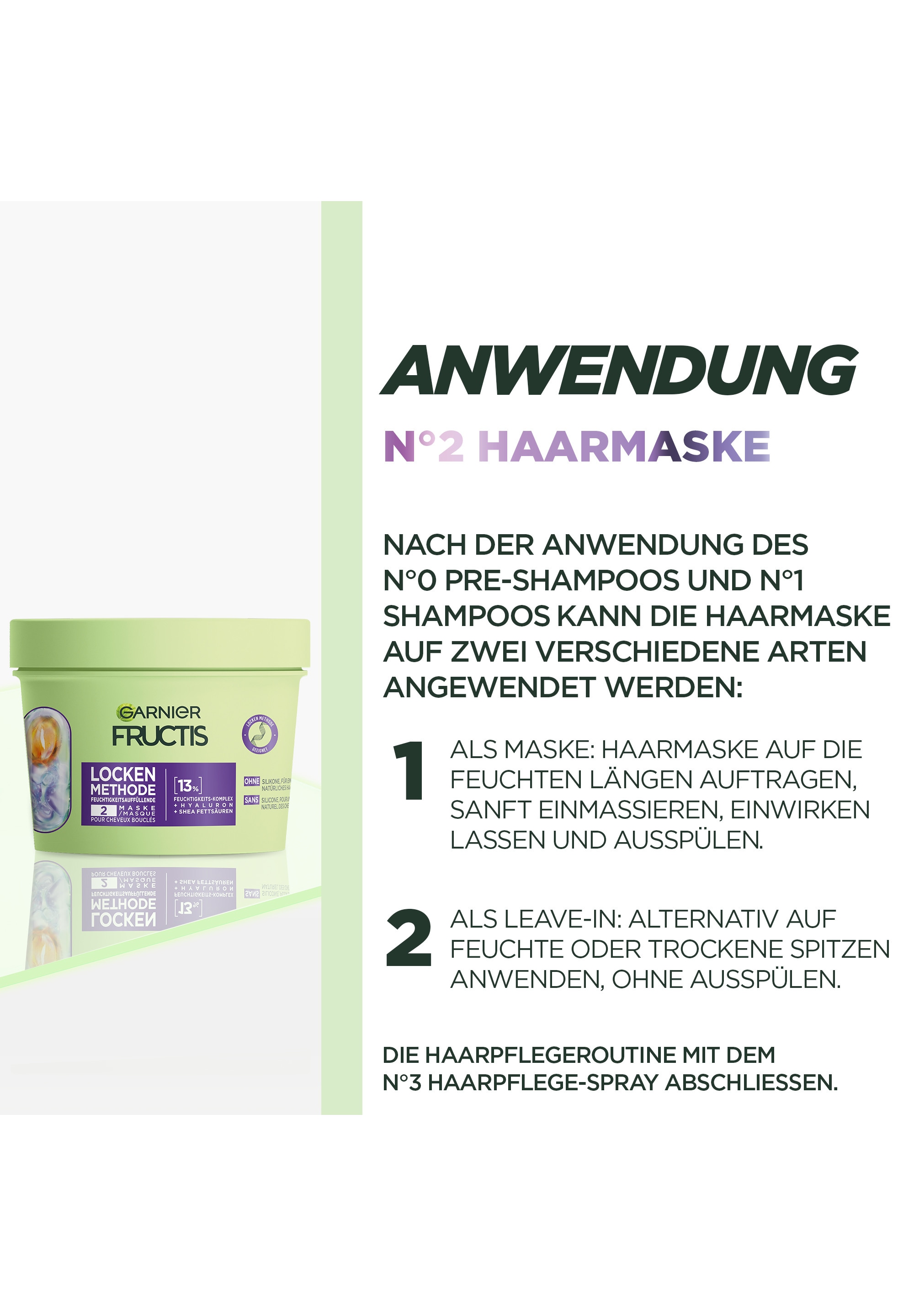 GARNIER Haarmaske »GARNIER LOCKEN METHODE«