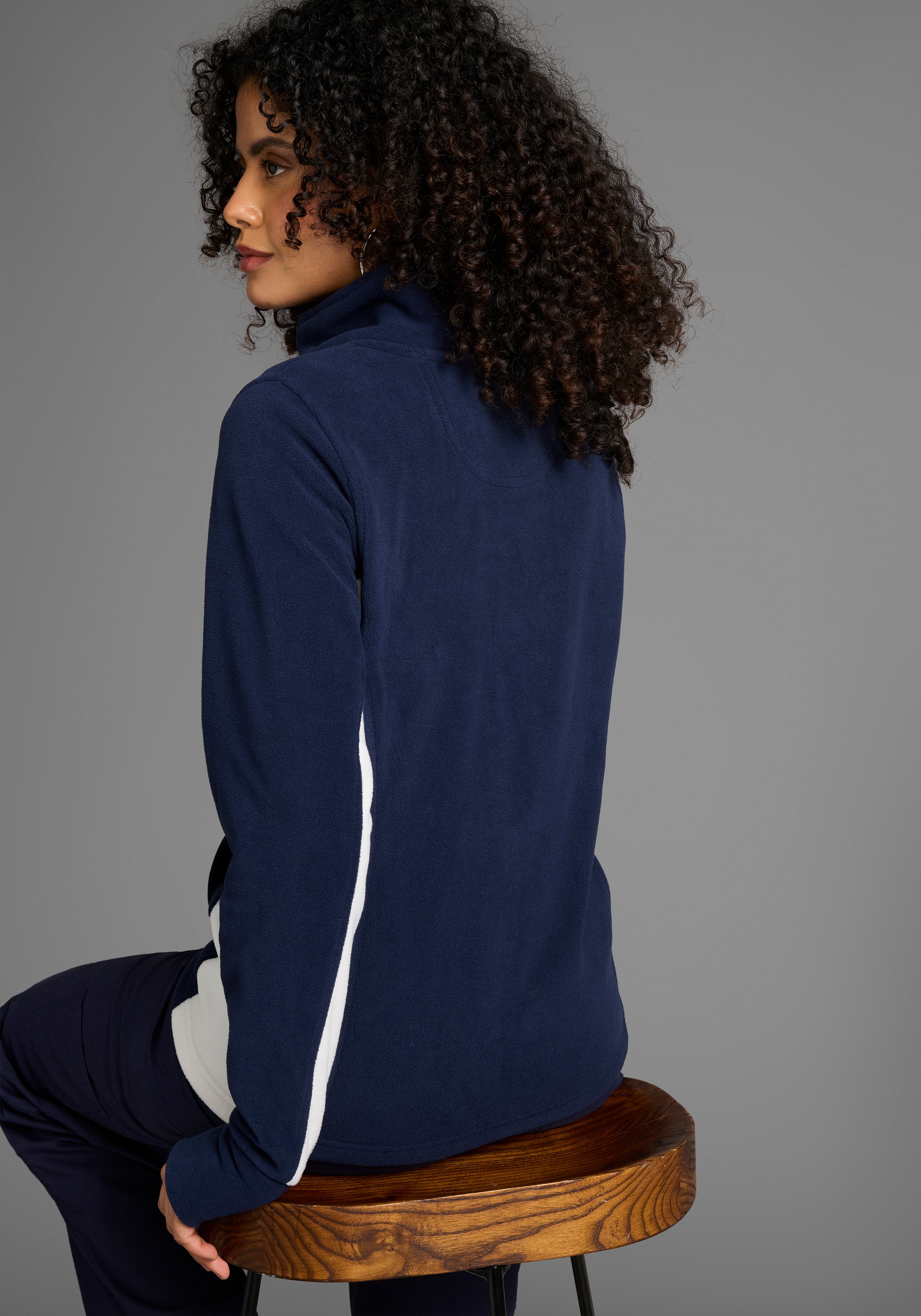 KangaROOS Fleecejacke ohne Kapuze für kalte Tage, schnelltrocknend, wärmend günstig online kaufen