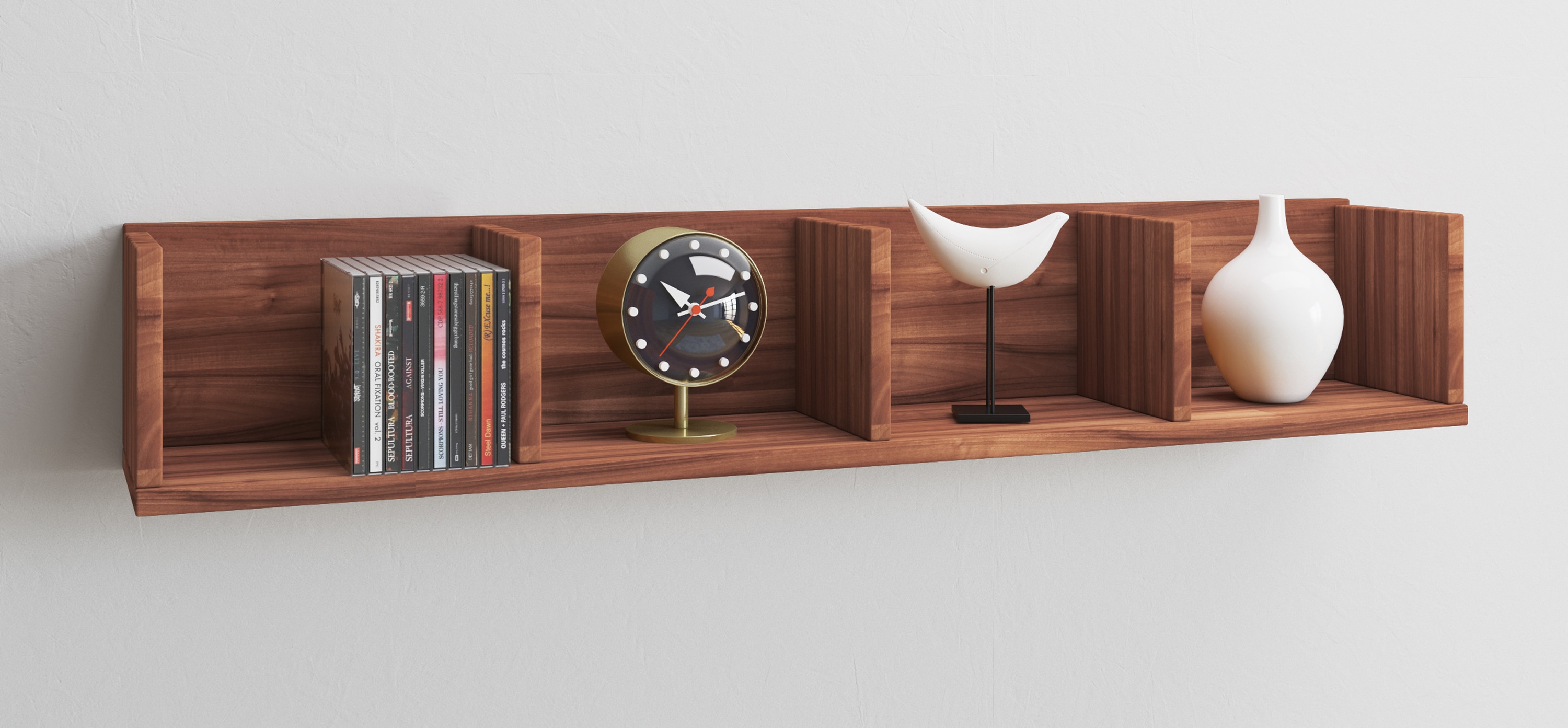 VCM Wandregal "Holz Wandregal Hängeregal Wandboard Regal Honsa" 1 Stk. tlg.