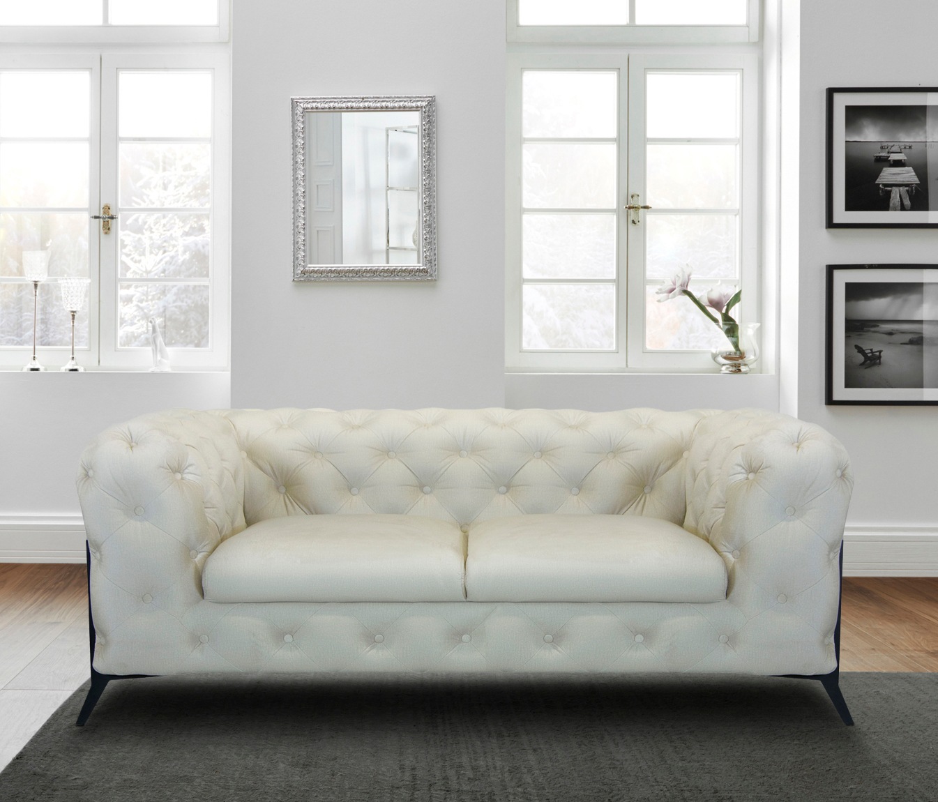 Home affaire Chesterfield-Sofa "Amaury" aufwändige Knopfheftung, moderne Ch günstig online kaufen