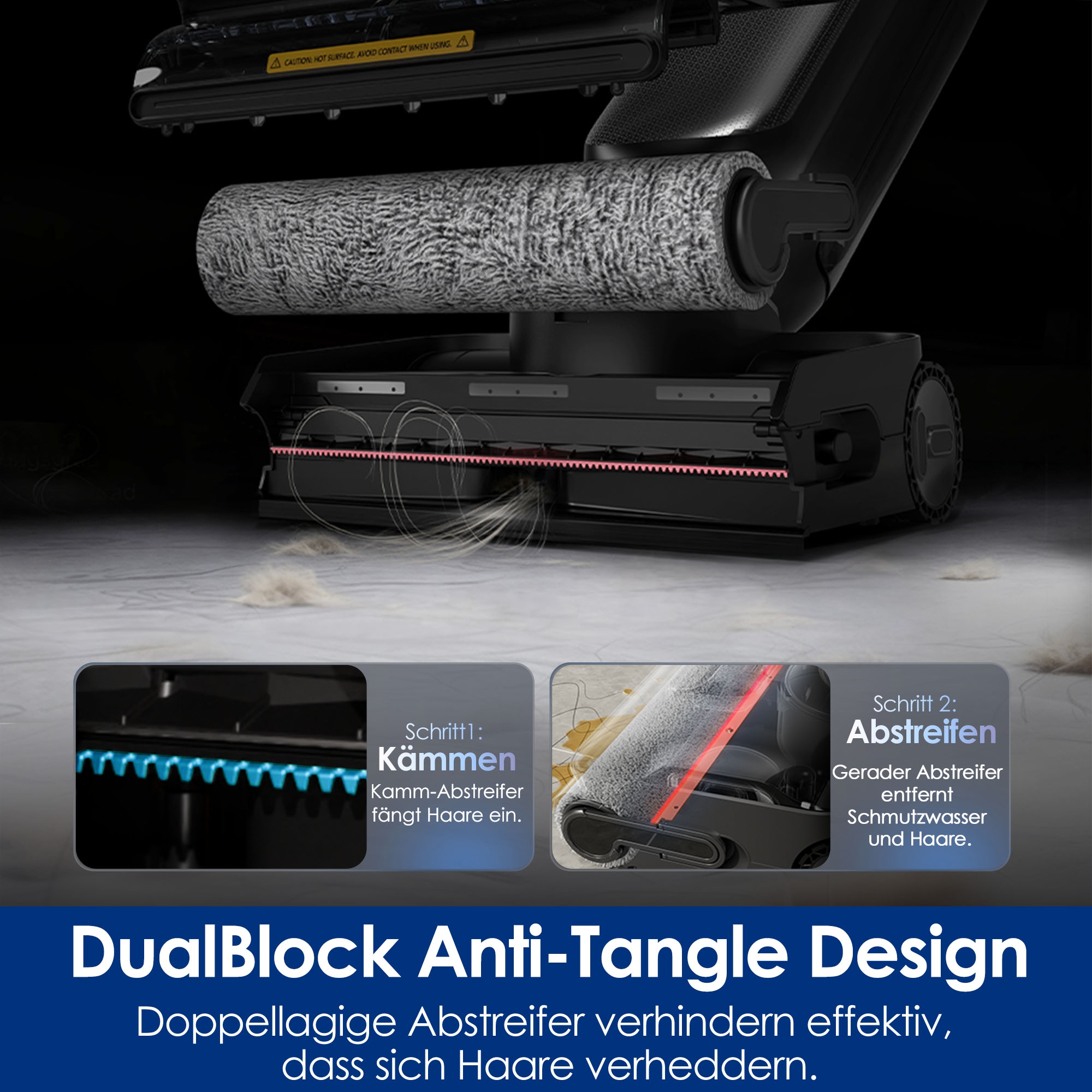 Tineco Nass-Trocken-Sauger »FLOOR ONE S9 Artist Steam Pro, Dampfreiniger mit 160°C Dampfreinigung« 22kPA Saugleistung, Selbstantrieb, 90 Minuten