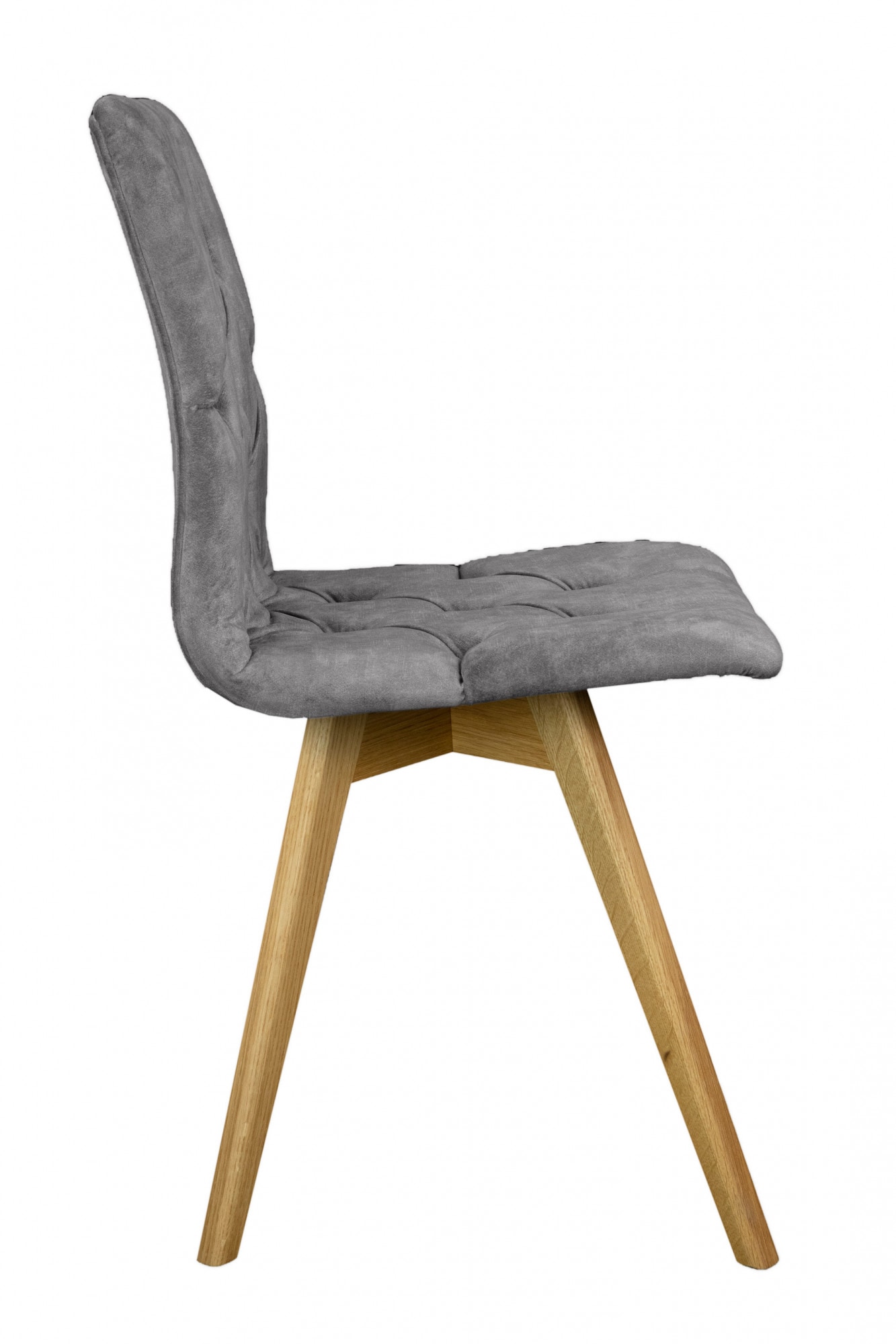 andas Esszimmerstuhl »Rania«, (Set), 2 St., Samtvelours, Massivholzgestell, mit Knopfheftung