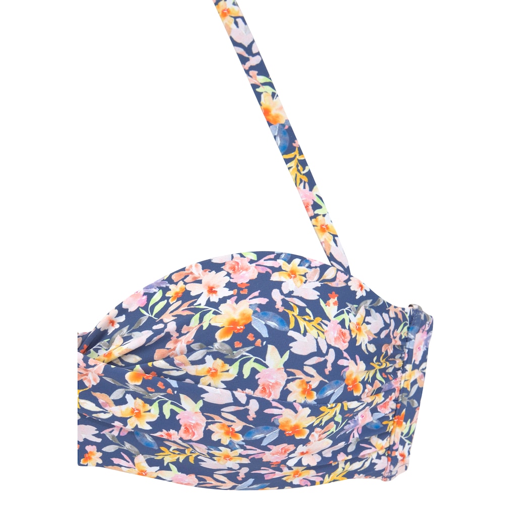 Buffalo Bügel-Bandeau-Bikini, im floralen Design