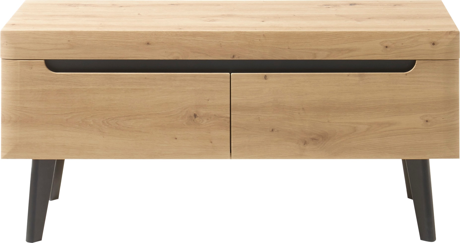 INOSIGN Lowboard »Torge, TV-Unterschrank, TV-Kommode, Fernsehschrank, TV-Board«, (1 St.), abgeschrägte Füße, drei Farben, Scandi Design, 107 cm breit
