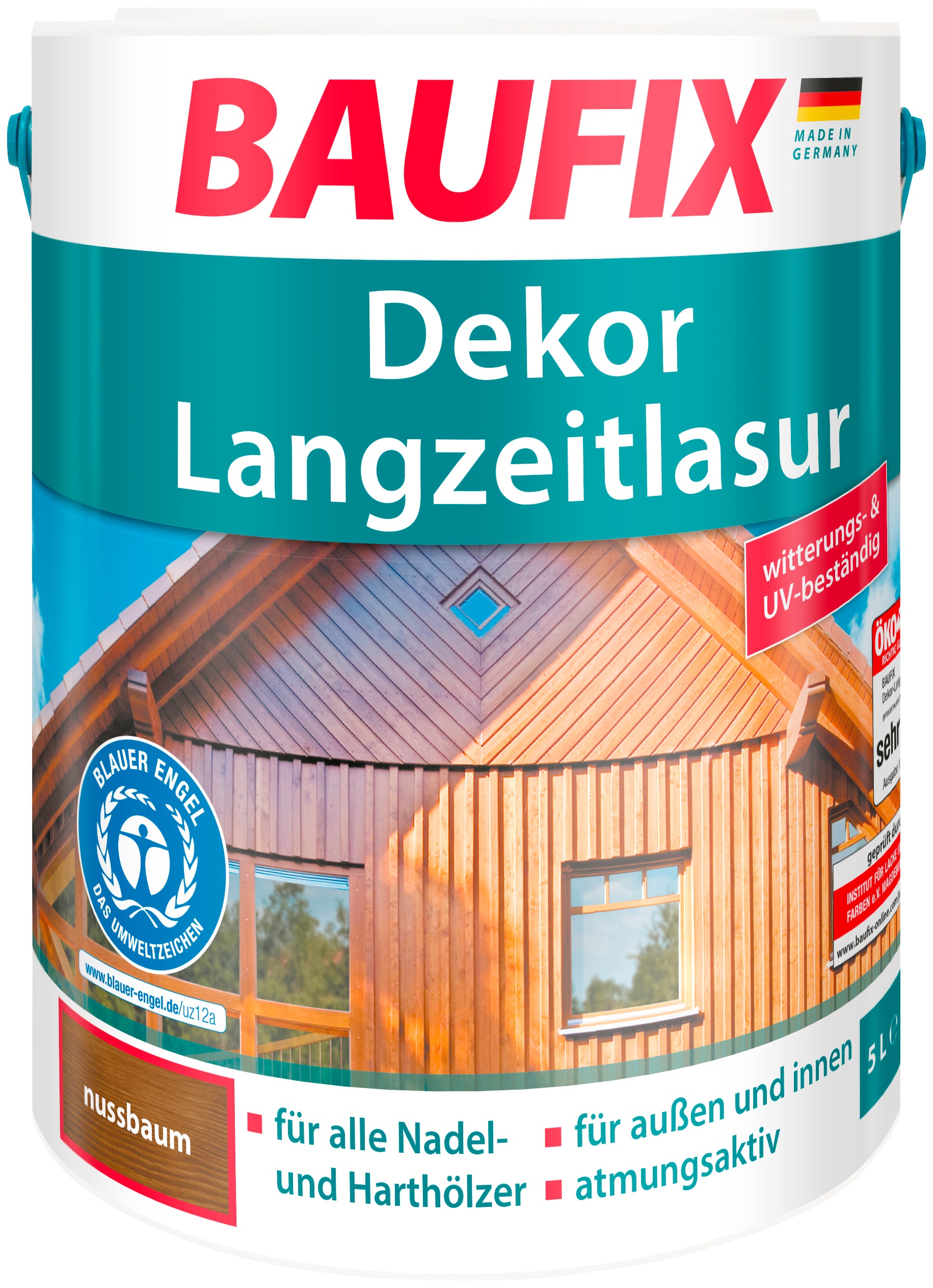 Baufix dekorlangzeitlasur nussbaum