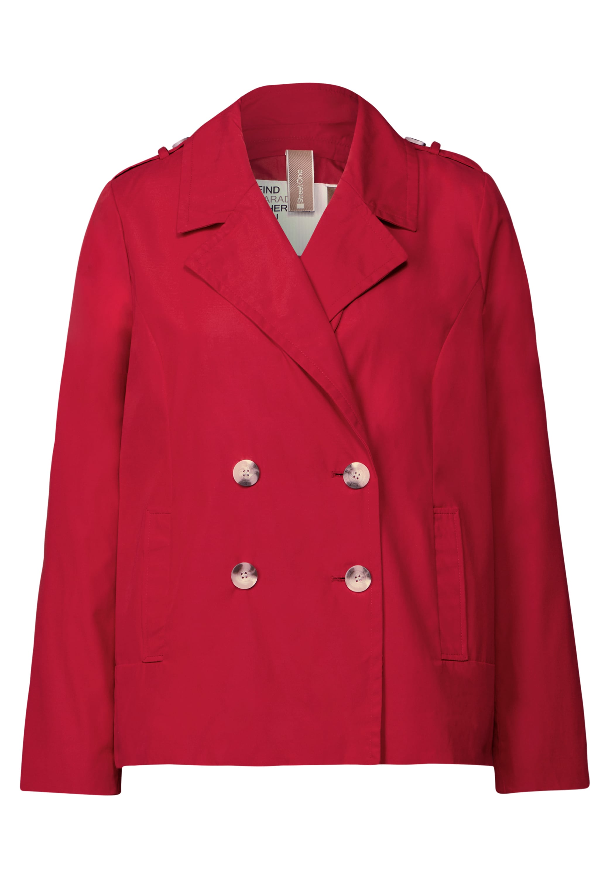 STREET ONE Kurzjacke, ohne Kapuze, mit Reverskragen