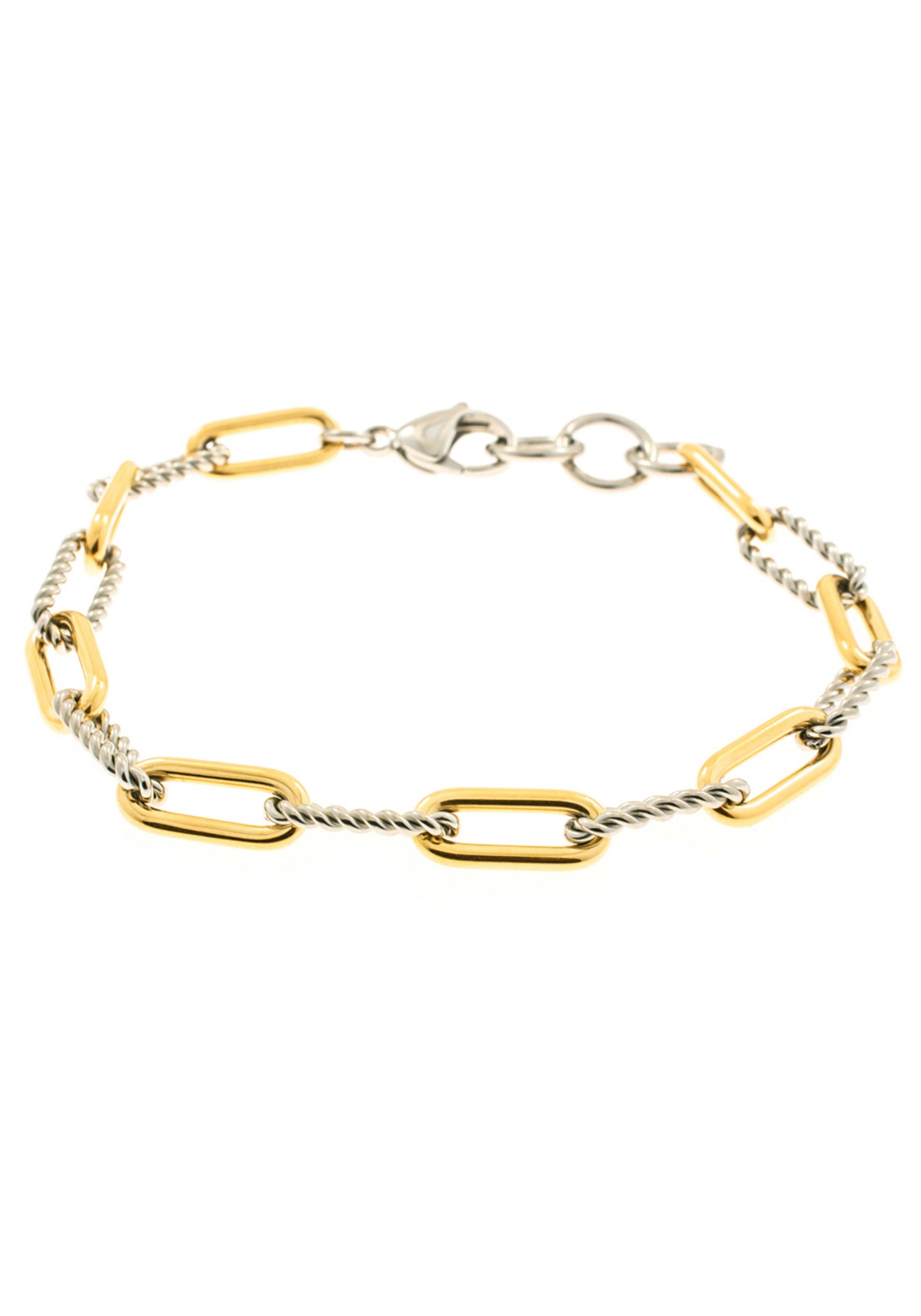 JOBO 21,5 Edelstahl teilvergoldet Armband, cm aus BAUR | online kaufen