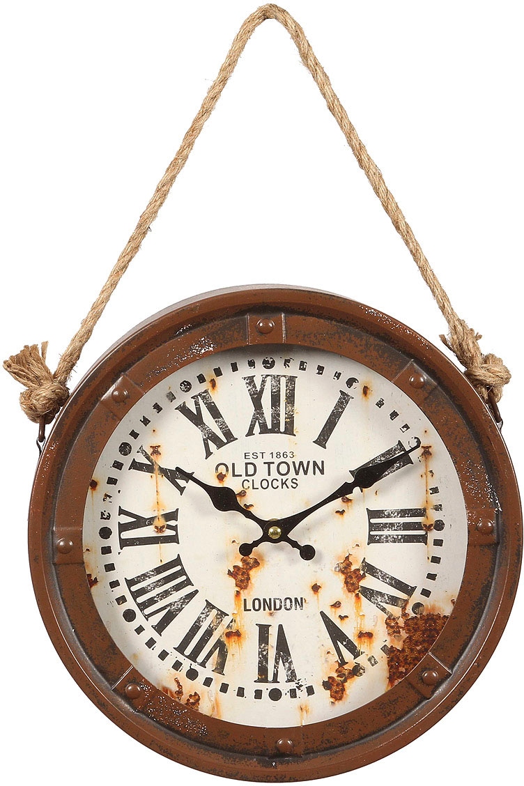 Ambiente Haus Wanduhr "Old Town Schiffs Wanduhr 27,7cm" günstig online kaufen