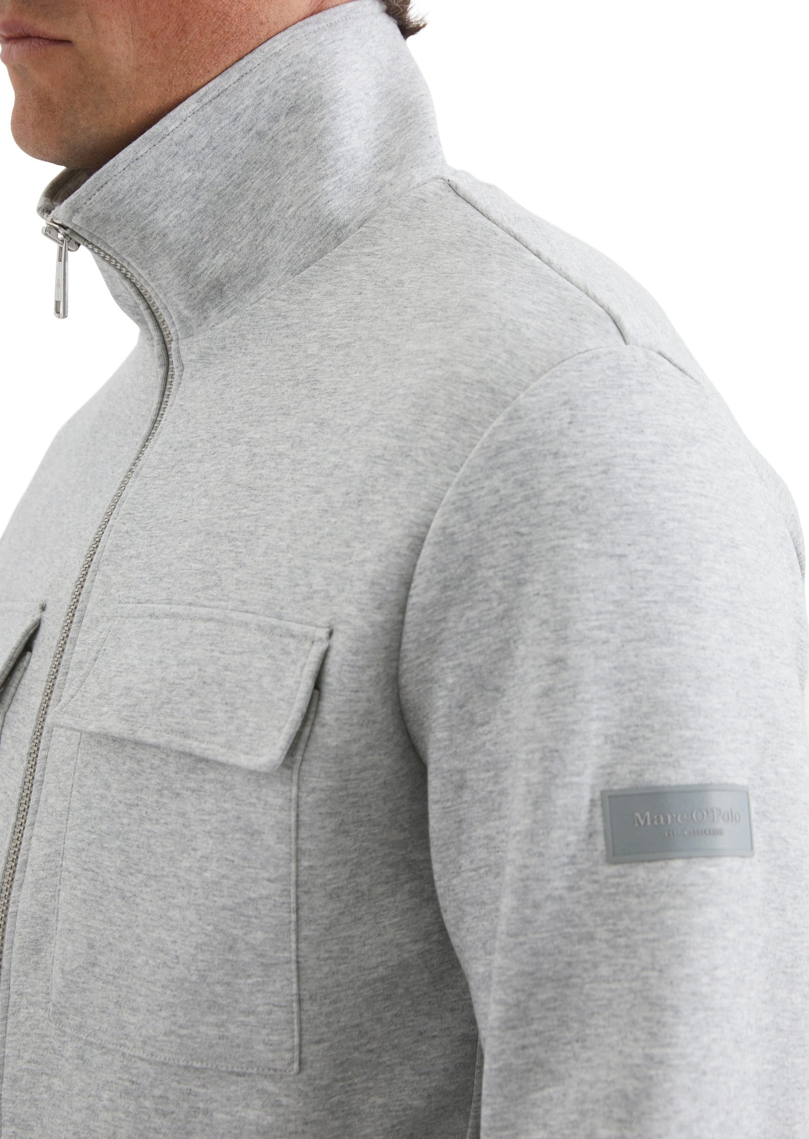 Marc O'Polo Sweatjacke »in hochwertigem Scuba-Interlock-Sweat«
