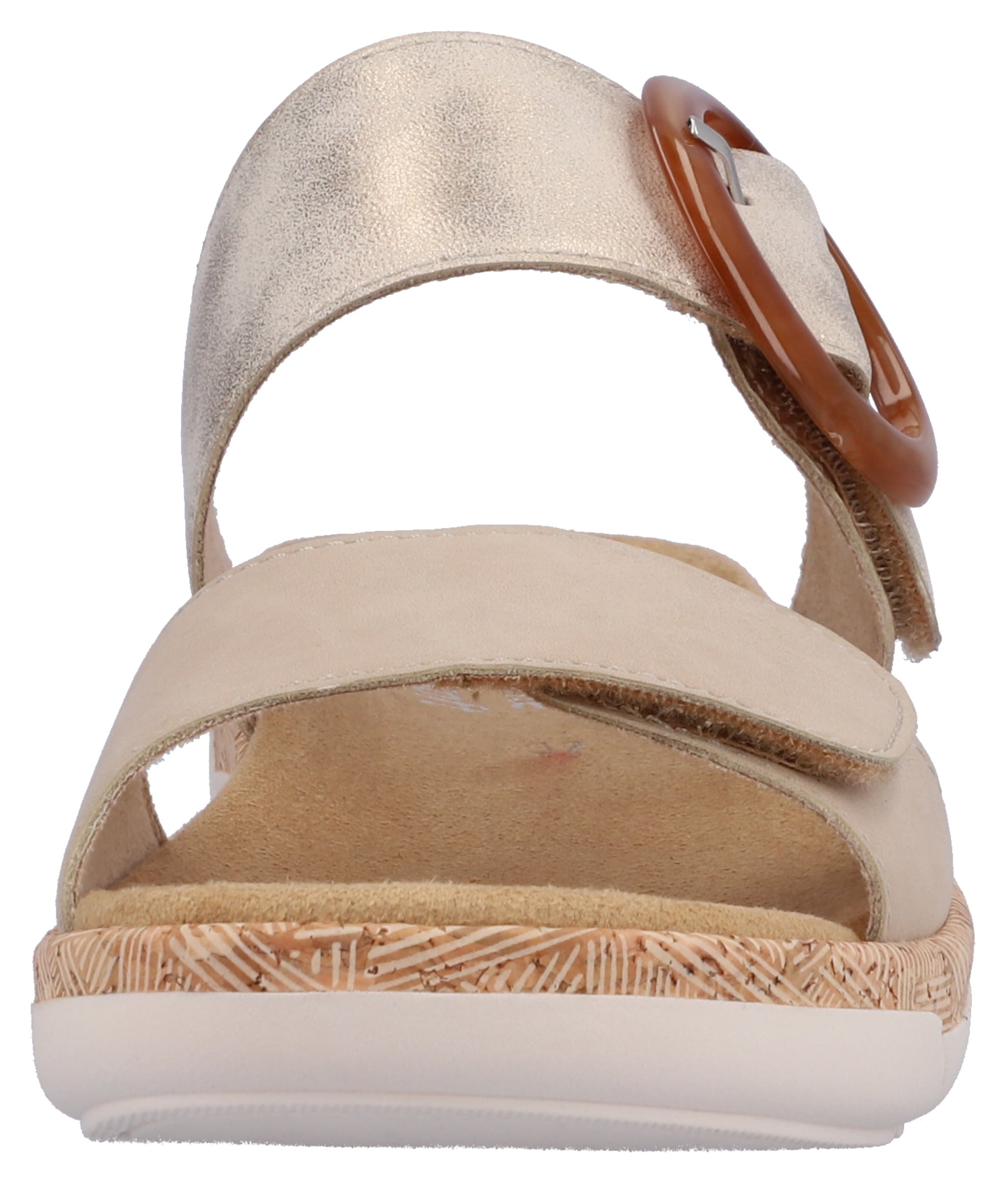 Remonte Pantolette, Keilabsatz, Sommerschuh, Schlupfschuh mit Wechselfußbett