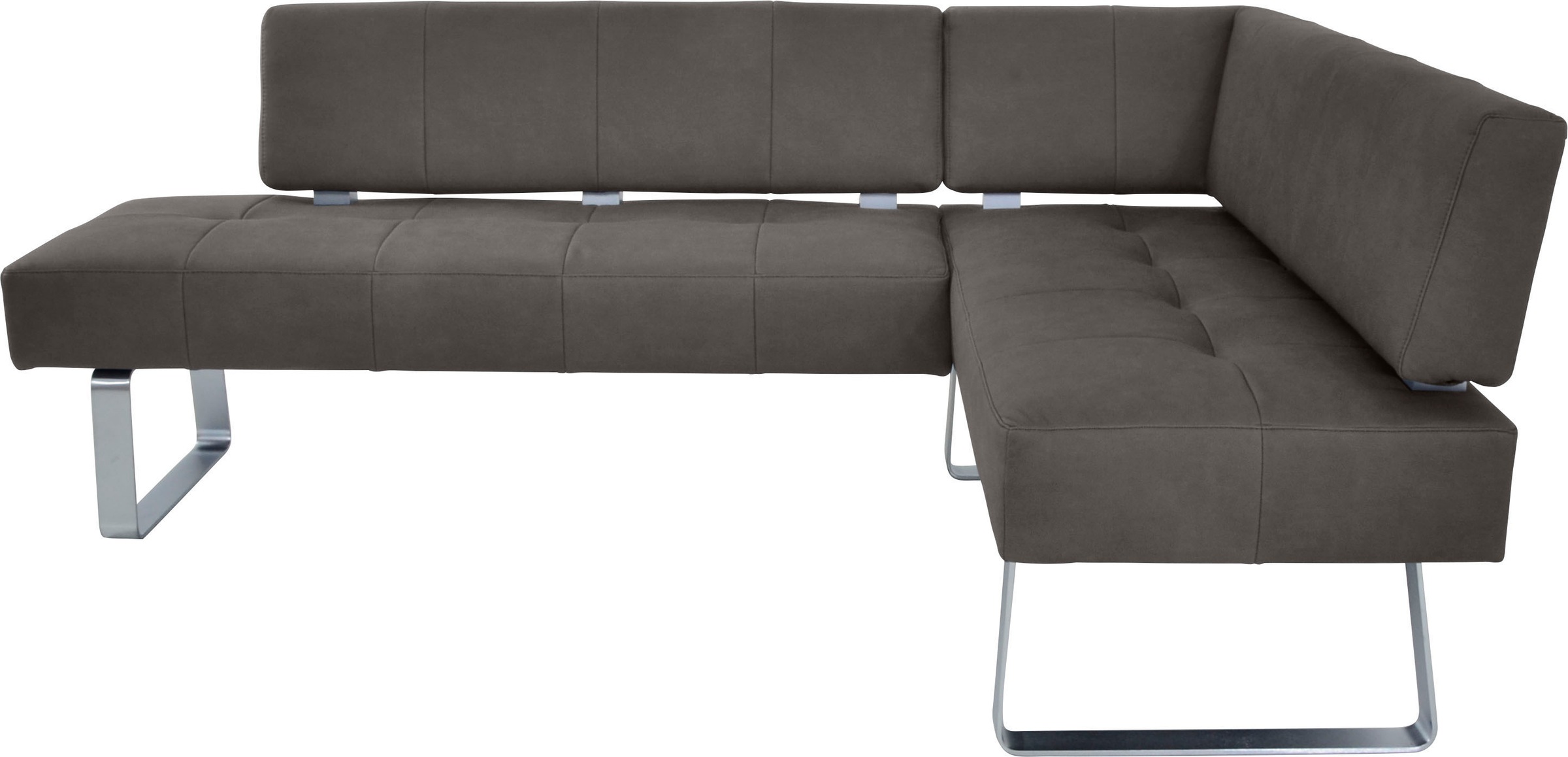 K+W Komfort & Wohnen Eckbankgruppe »Spider II« Set, 4 Stk. tlg. langer Schenkel 195cm, 2 Freischwinger, Auszugstisch in Breite 120 cm