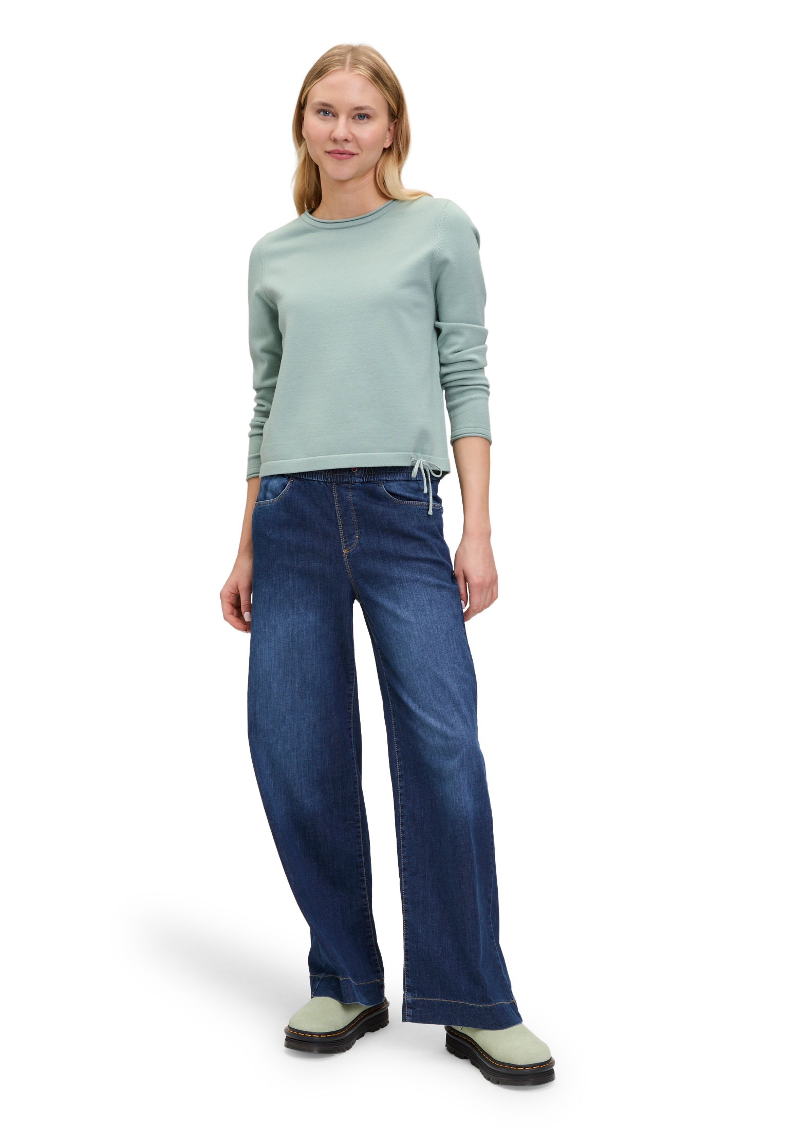 Cartoon Strickpullover »Cartoon Damen Strickpullover mit Rundhalsausschnitt«, (1 tlg.)