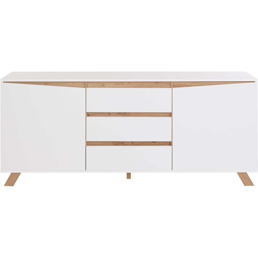 Homexperts Sideboard »Vicky«, Breite 160 cm oder 180 cm, in matt weiß