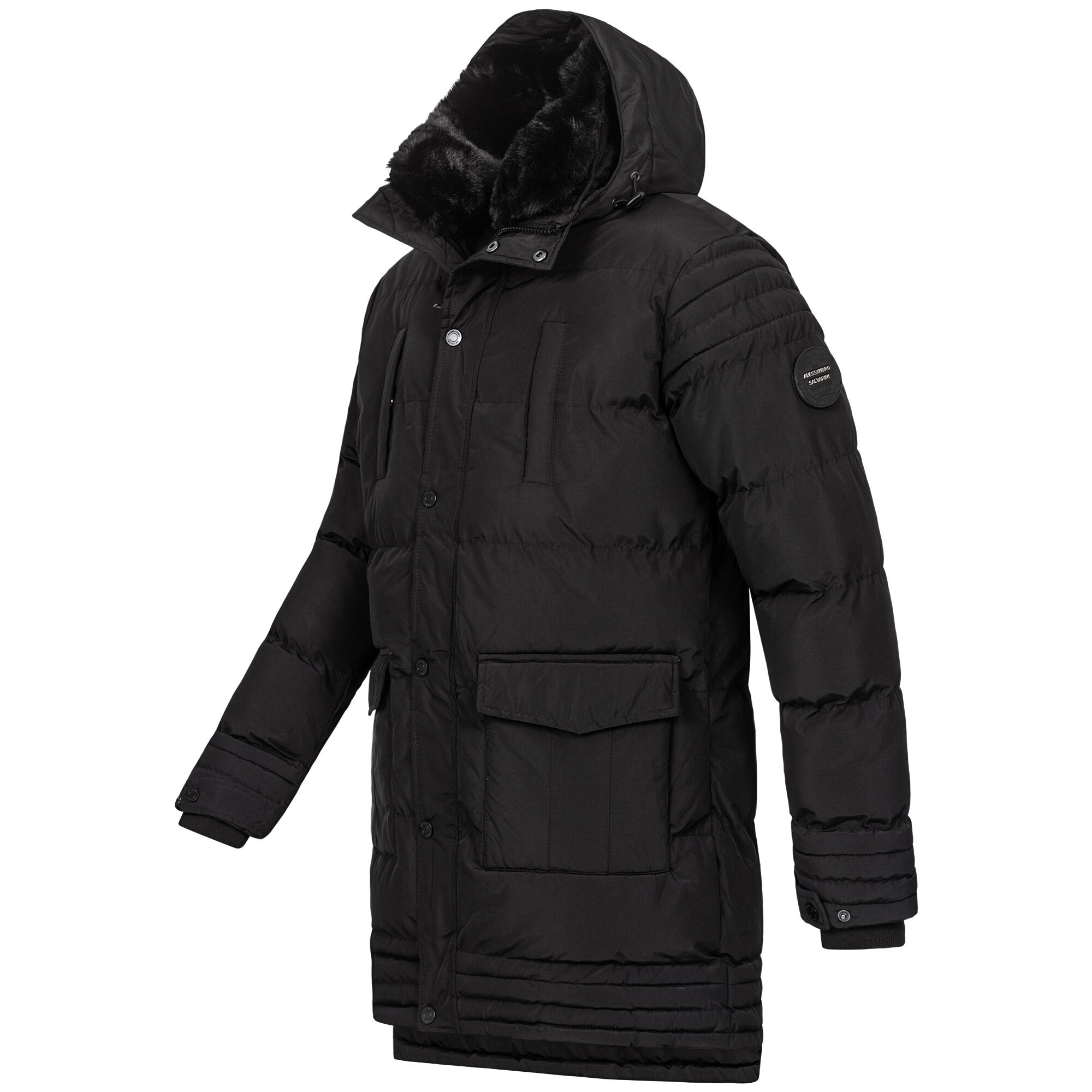 Alessandro Salvarini Winterjacke »ASVenico«, mit Teddyfelleinsatz