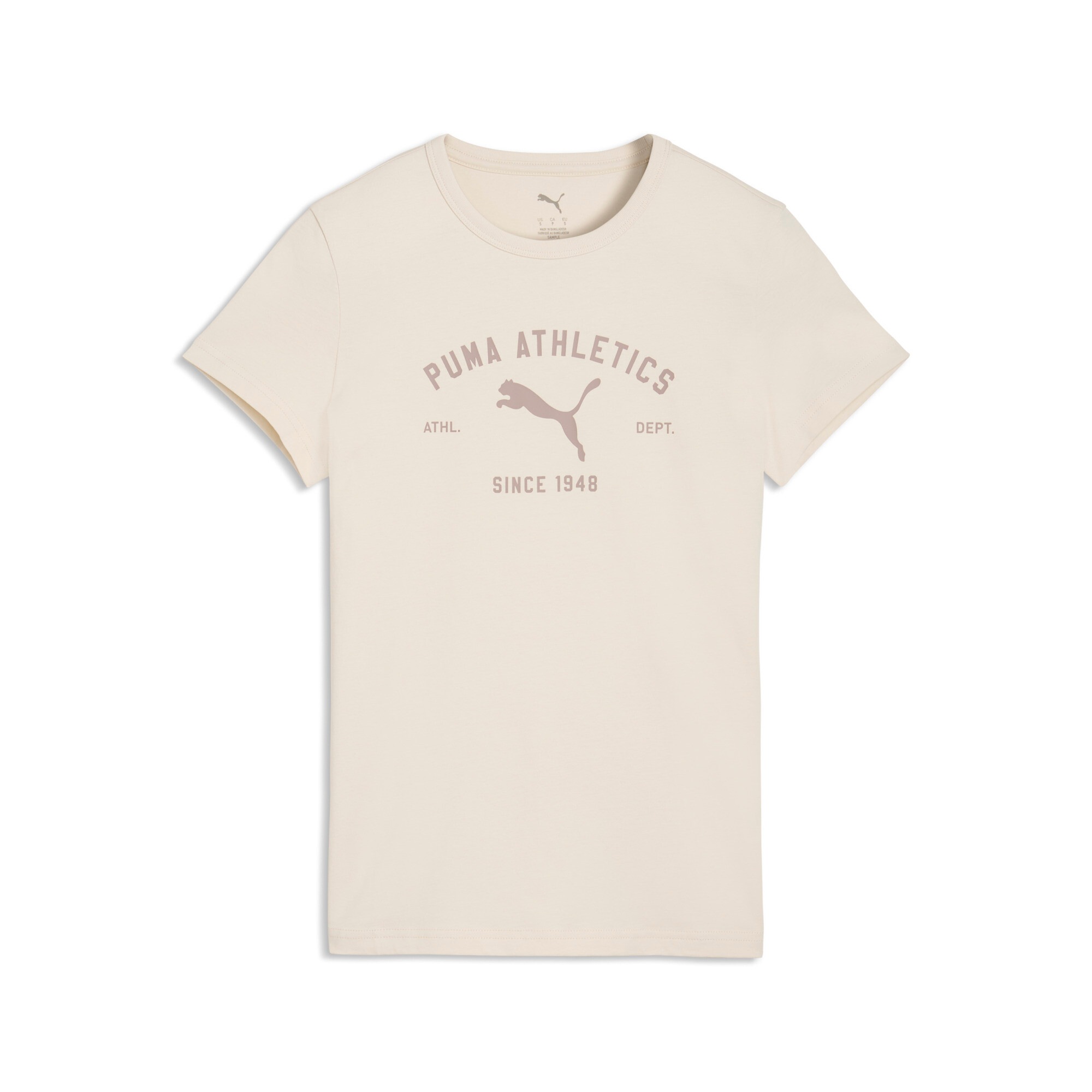 T-Shirt PUMA "CLASS GRAPHIC TEE", Damen, Gr. XS, alpine snow, Jersey, Obermaterial: 100% Baumwolle, bedruckt, regular fit normal, Rundhals, Shirts T-Shirt, Regular Fit, Kurzarm, Rundhalsausschnitt 4