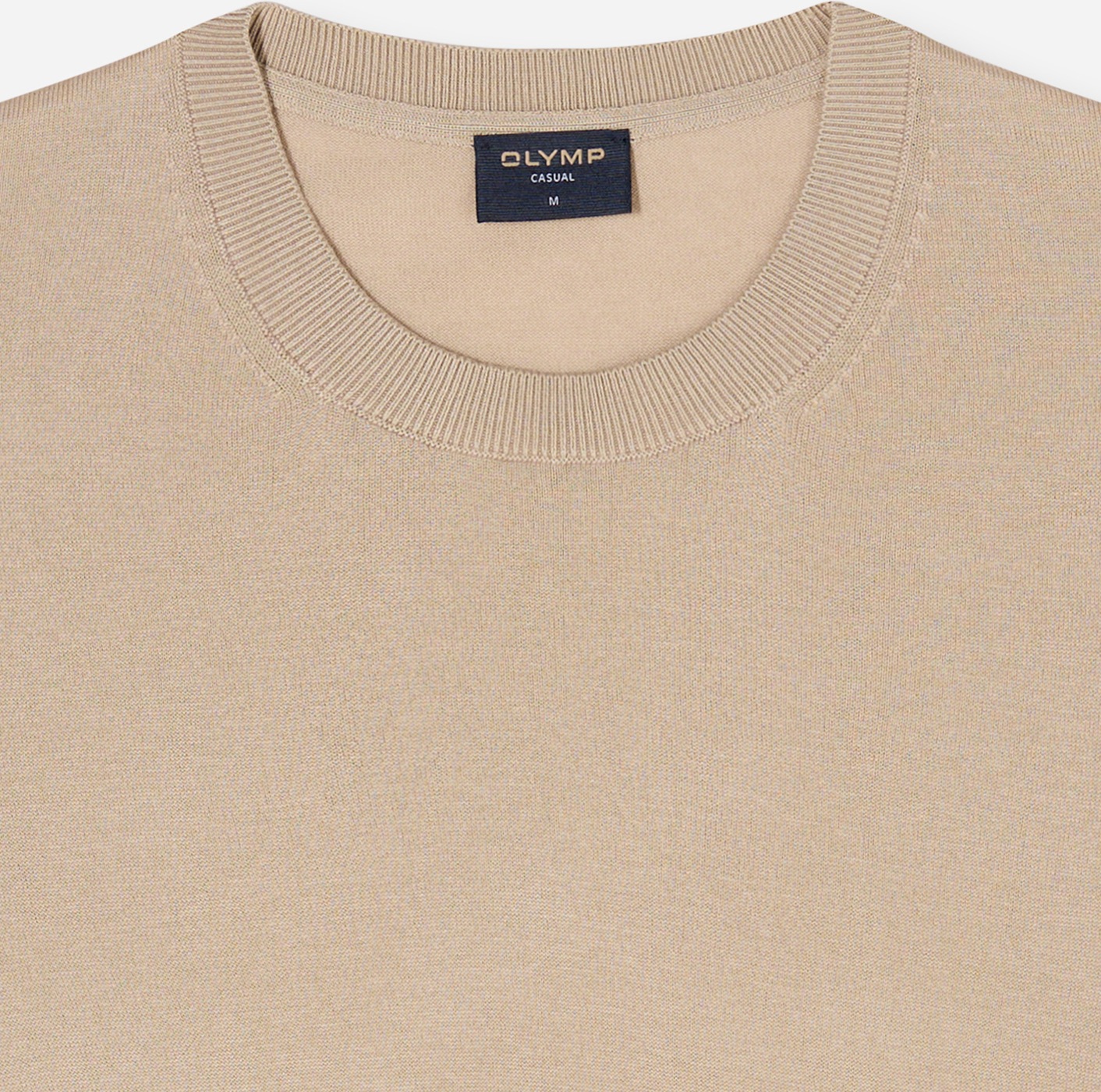 OLYMP T-Shirt Rundhals, Strick, normale Passform