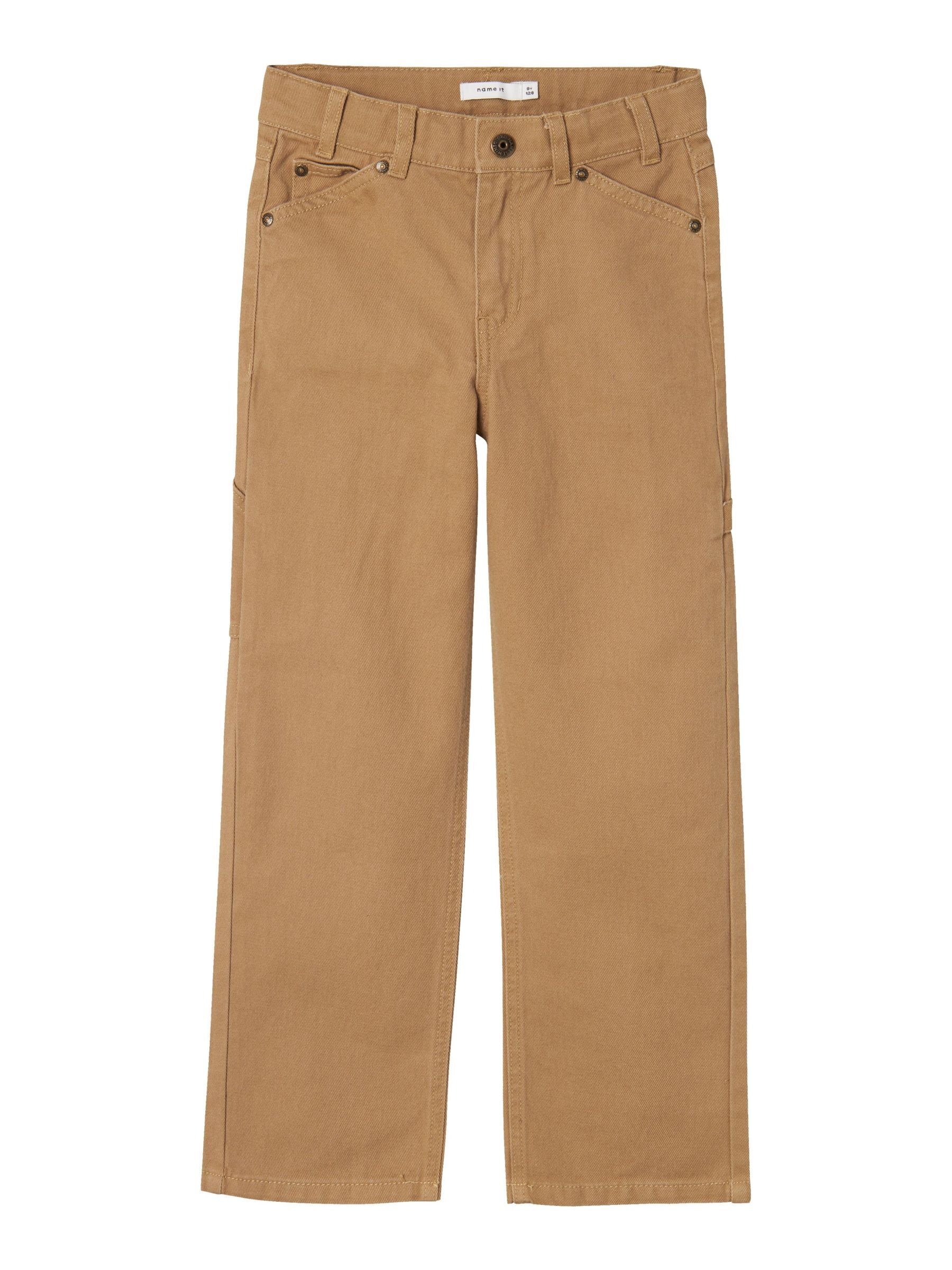 Name It 5-Pocket-Hose »NKFROSE für Mädchen mit weitem Bein und Stretch«, unifarben, casual, loose fit, Baumwollmischung, Denim