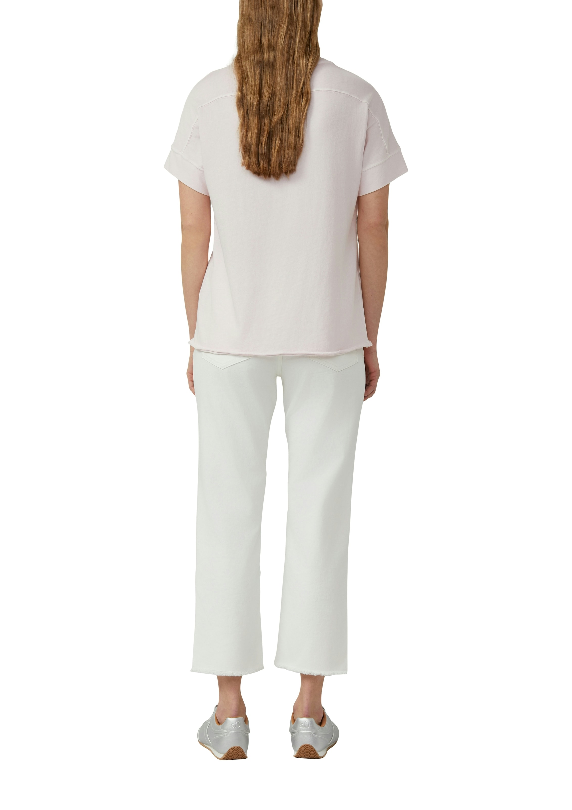 s.Oliver T-Shirt mit offenem Saum